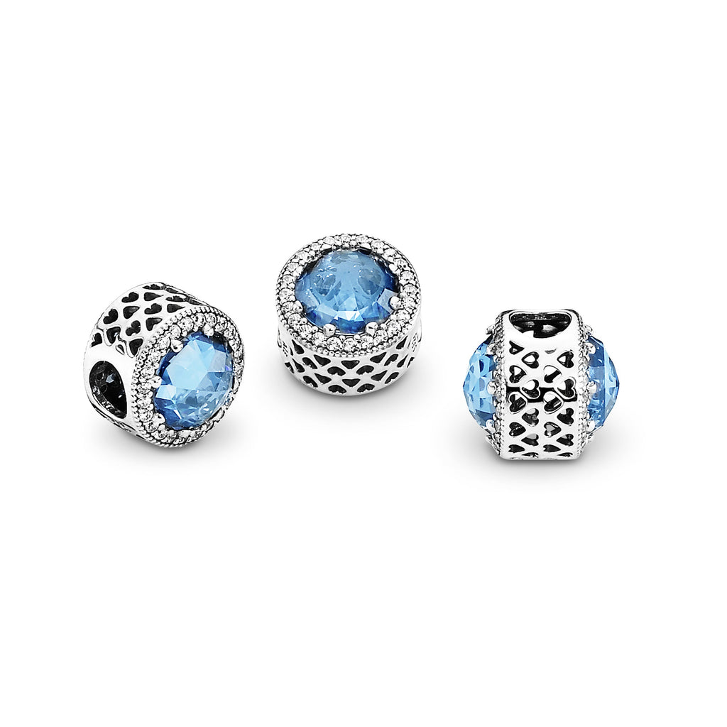 Pandora Sparkling Sky Blue Charm