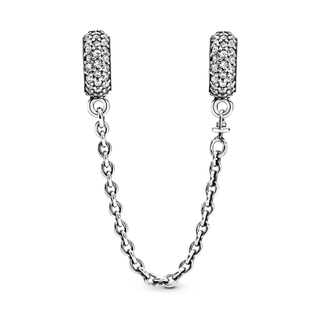 Pandora Sparkling Pave Safety Chain Charm