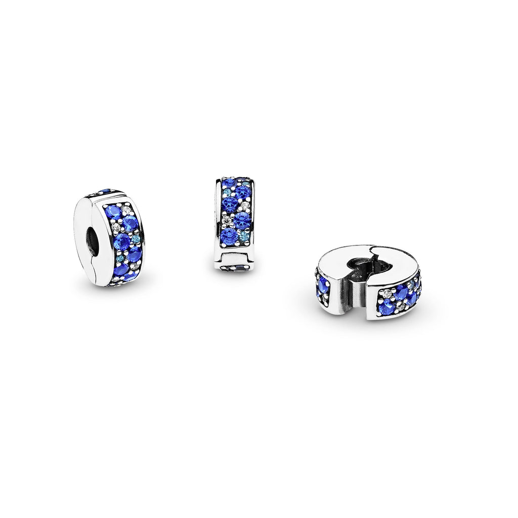 Pandora Blue Pave Clip Charm