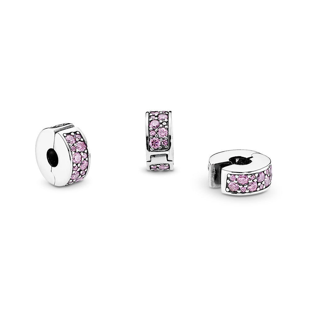 Pandora Pink Pave Clip Charm