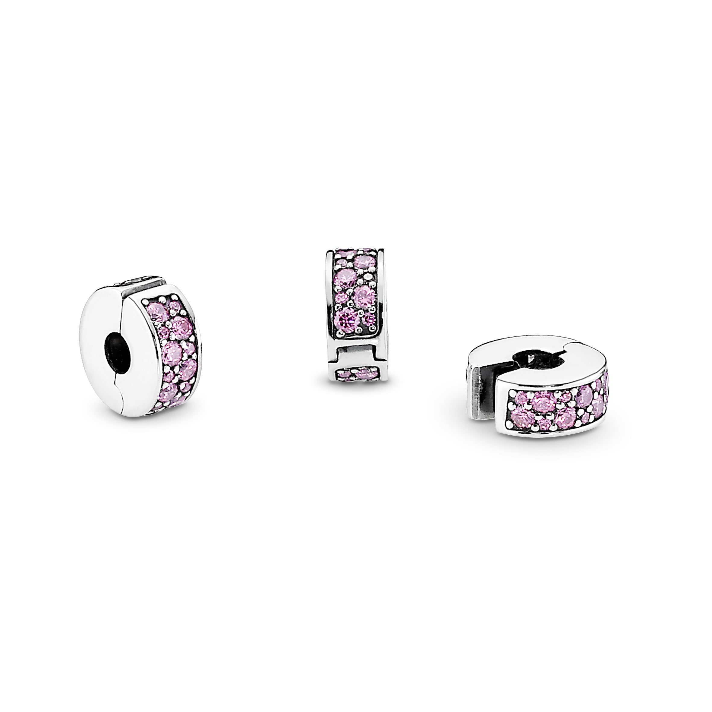 Pandora Pink Pave Clip Charm