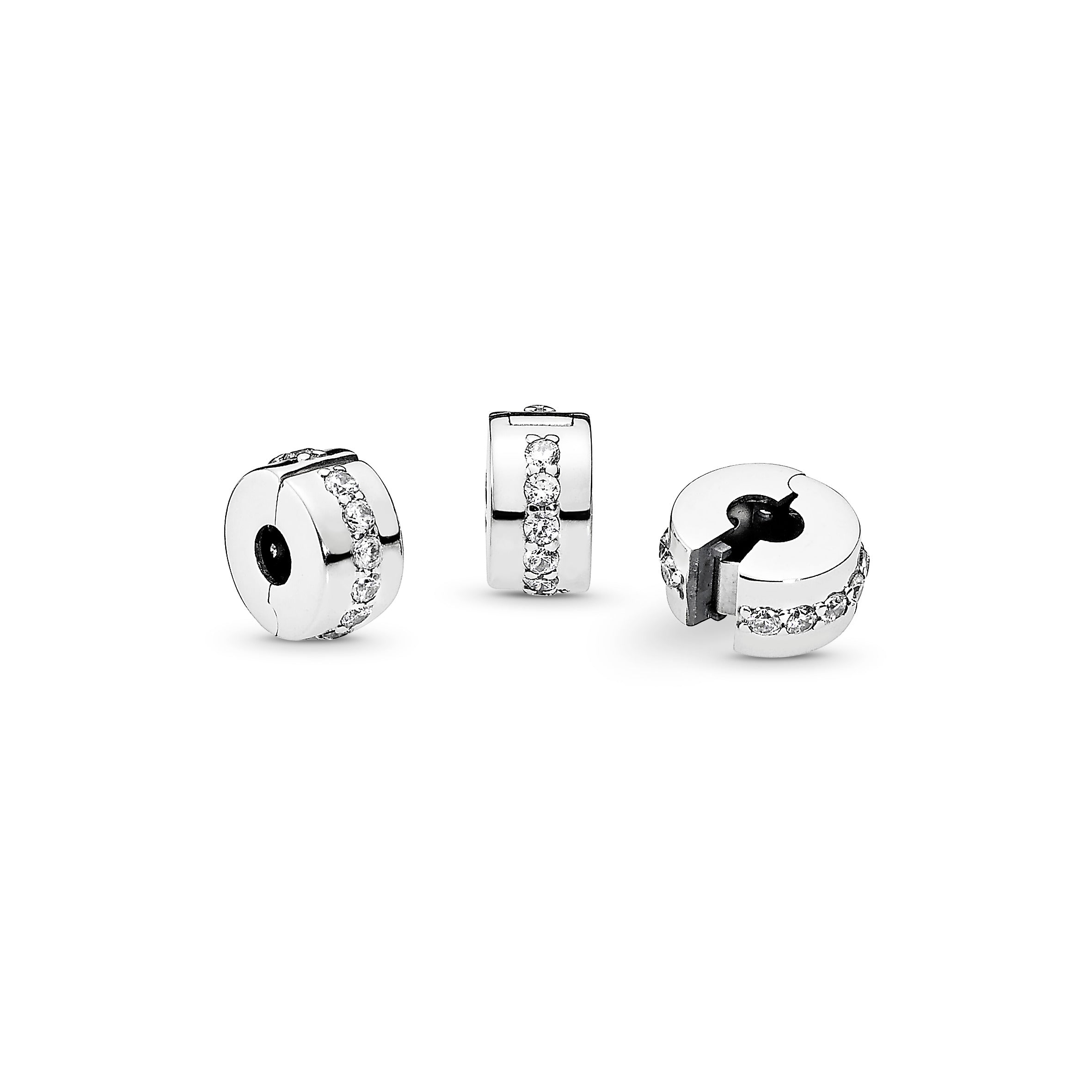Pandora Clear Sparkling Row Clip Charm