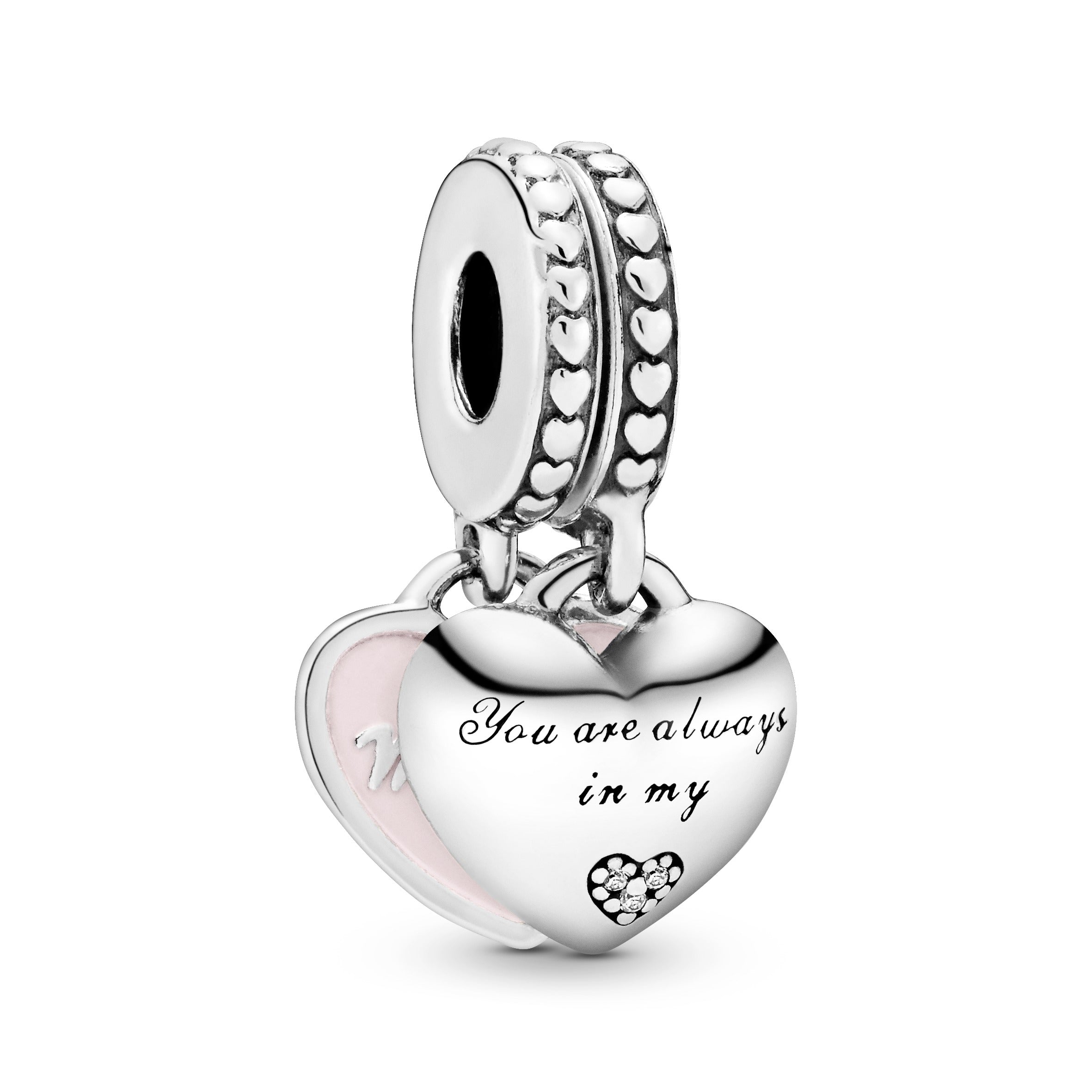 Pandora Mother & Daughter Hearts Dangle Charm