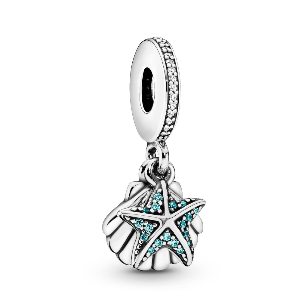 Pandora Starfish & Sea Shell Dangle Charm