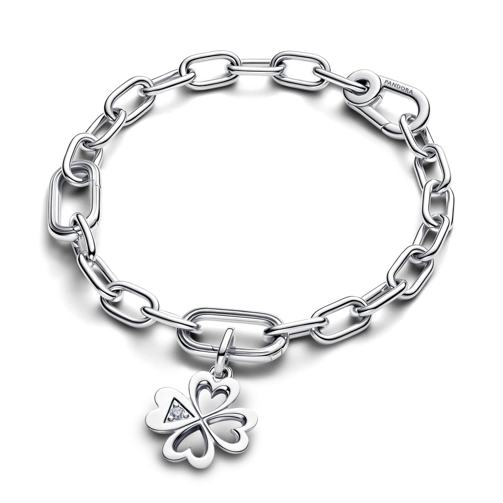 Pandora Heart Four-Leaf Clover Medallion Charm