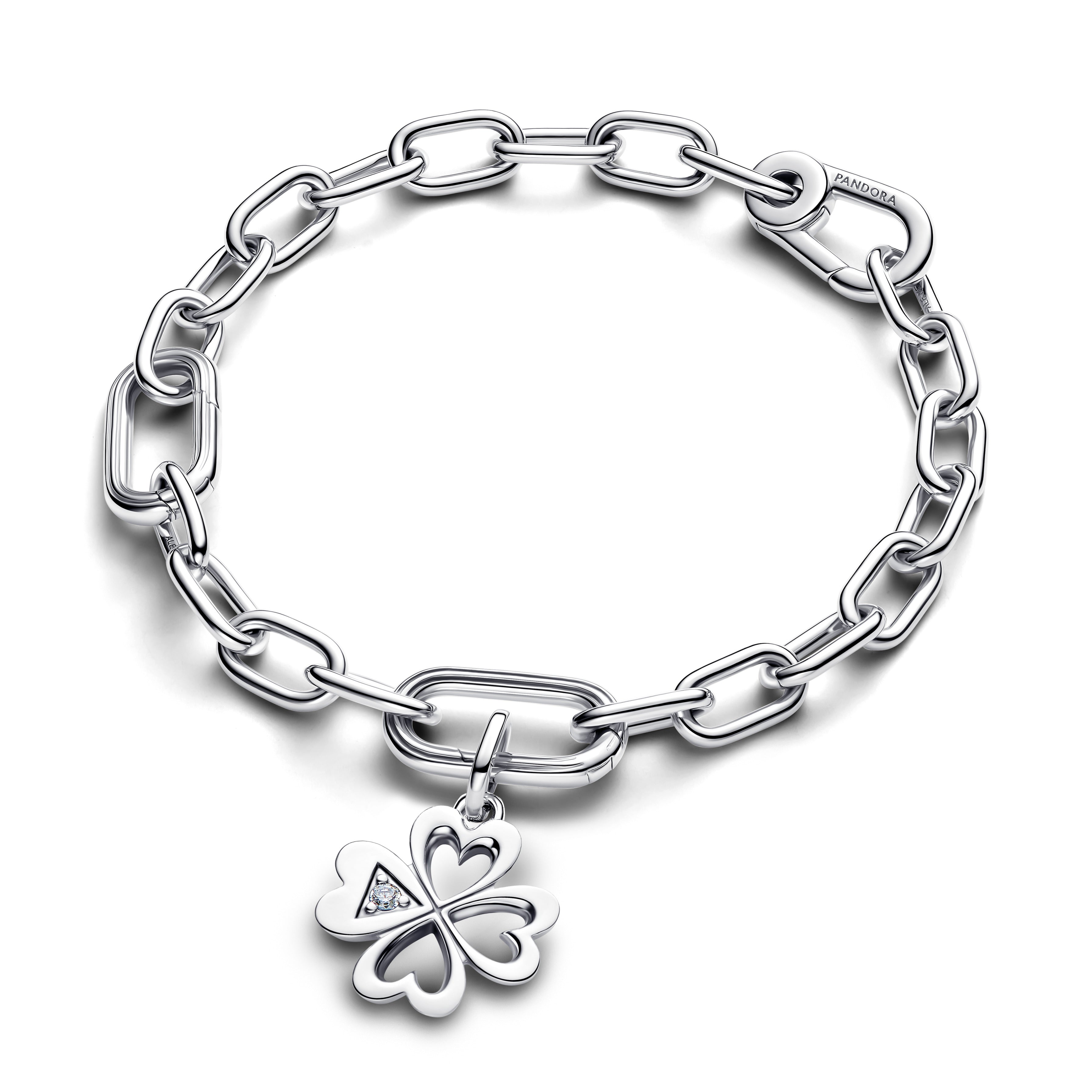 Pandora Heart Four-Leaf Clover Medallion Charm