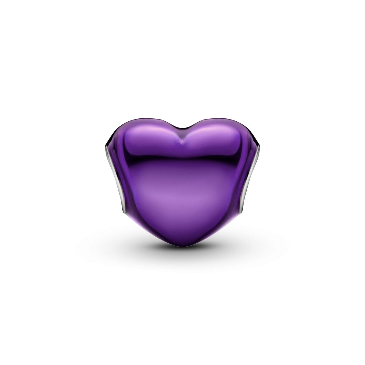 Pandora Metallic Purple Heart Charm