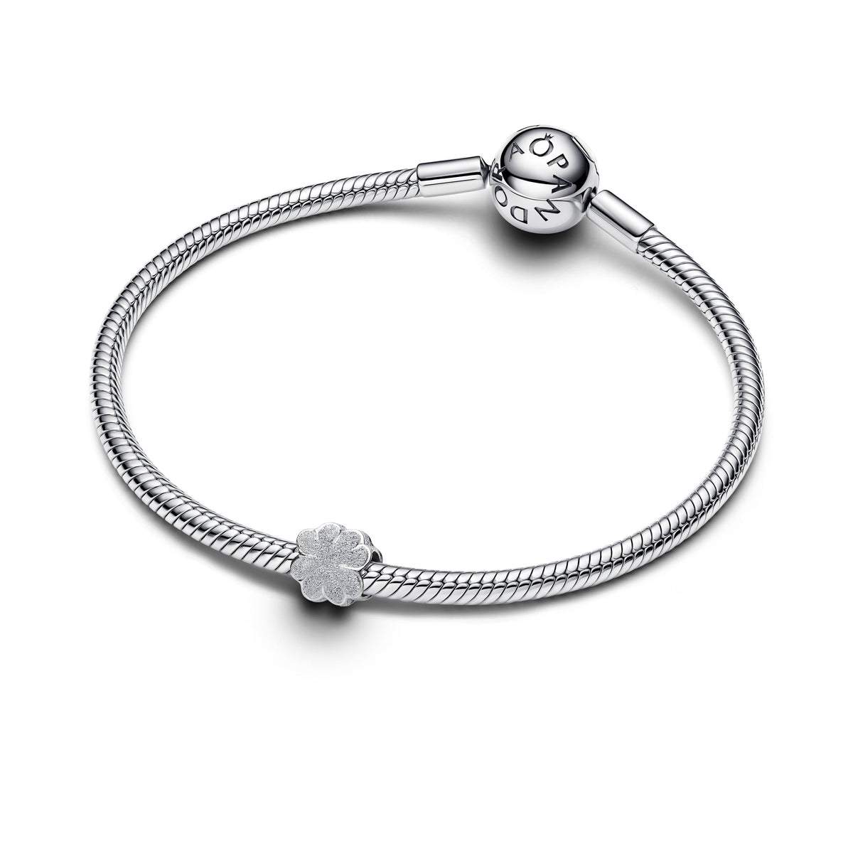 Pandora Textured Clover Mini Charm