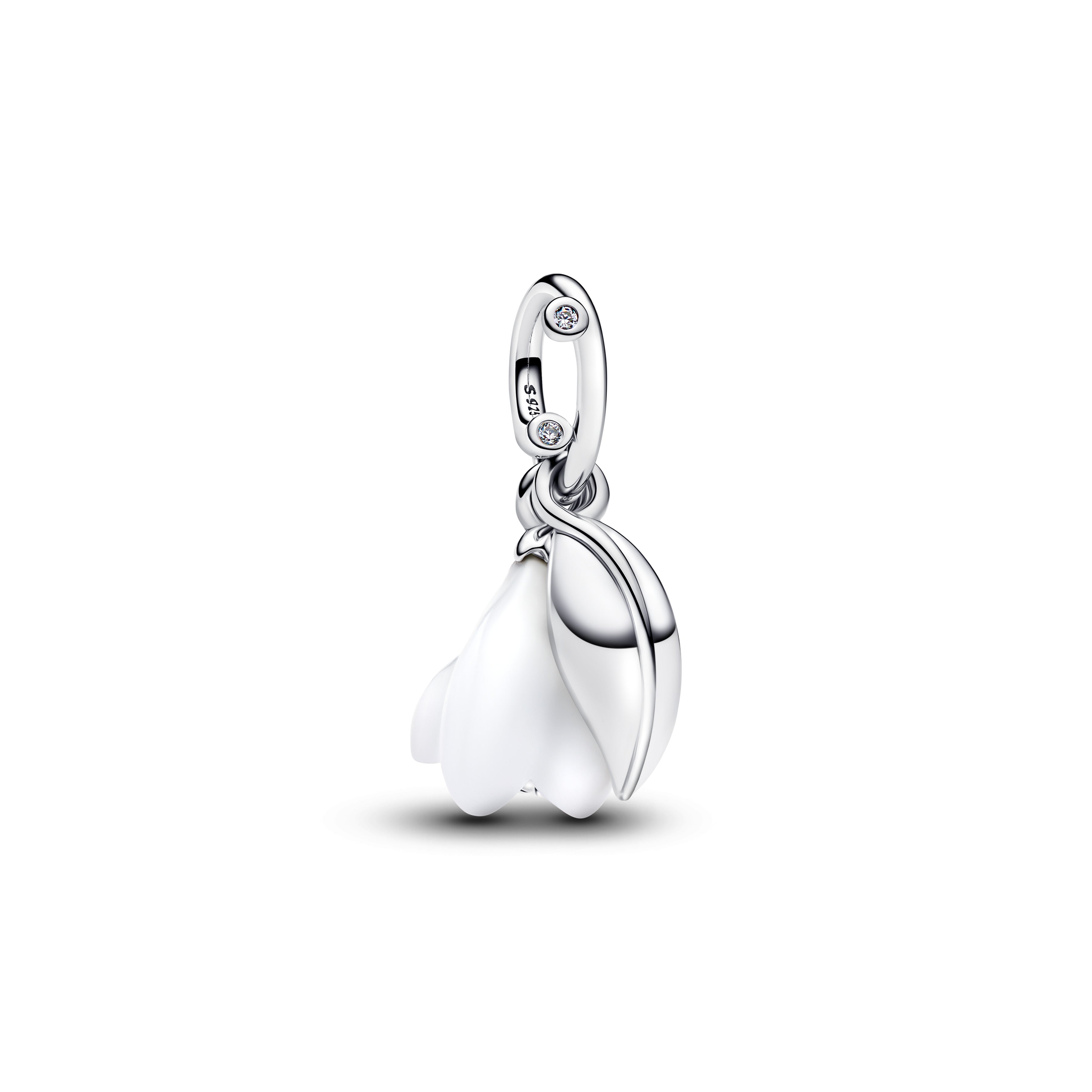 Pandora Snowdrop Flower Dangle Charm