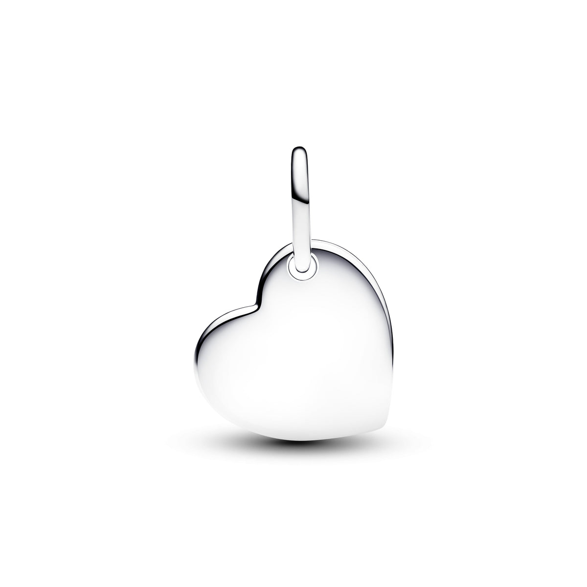 Pandora April Engravable Heart Clear Stone Dangle Charm