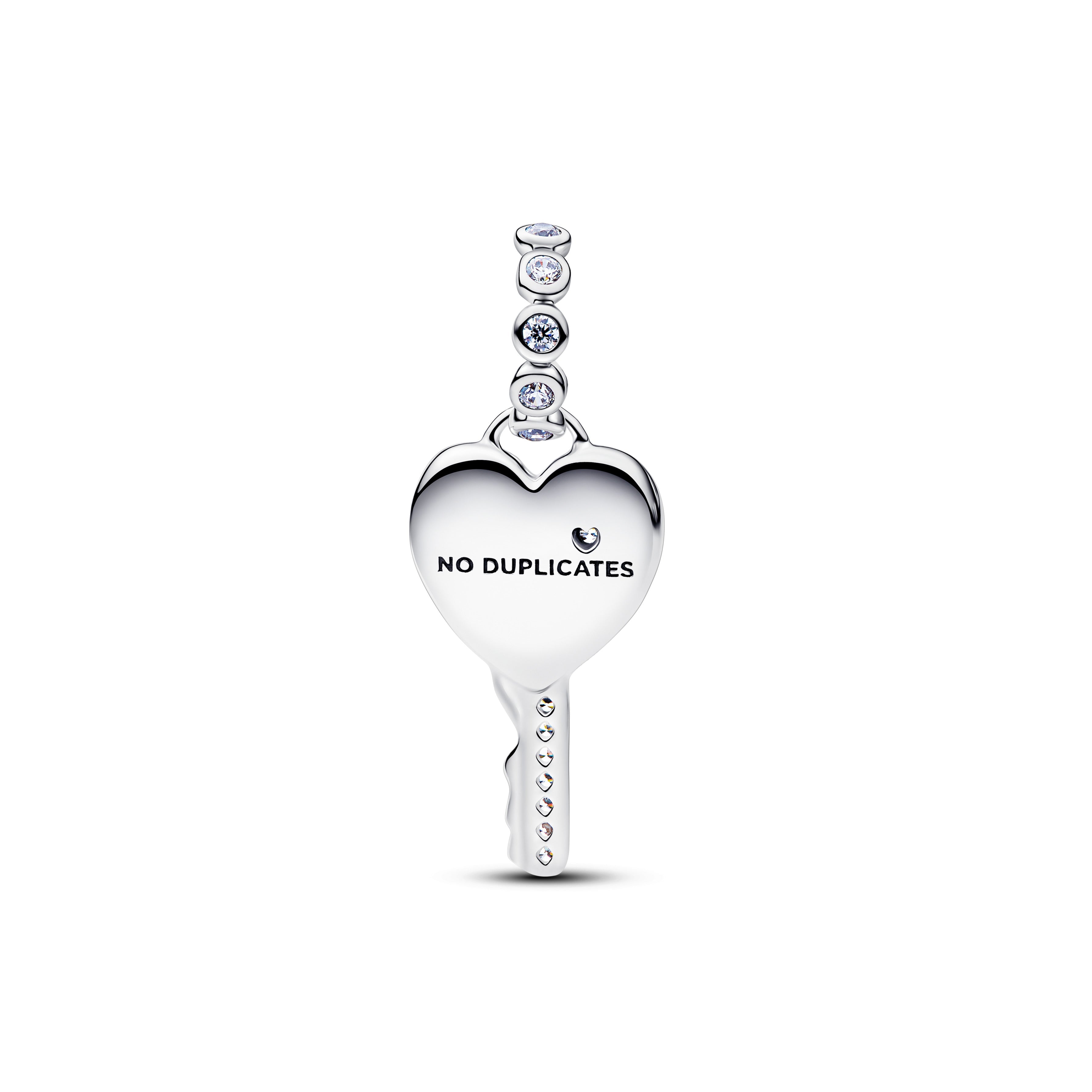 Pandora Opalescent Heart Key Dangle Charm