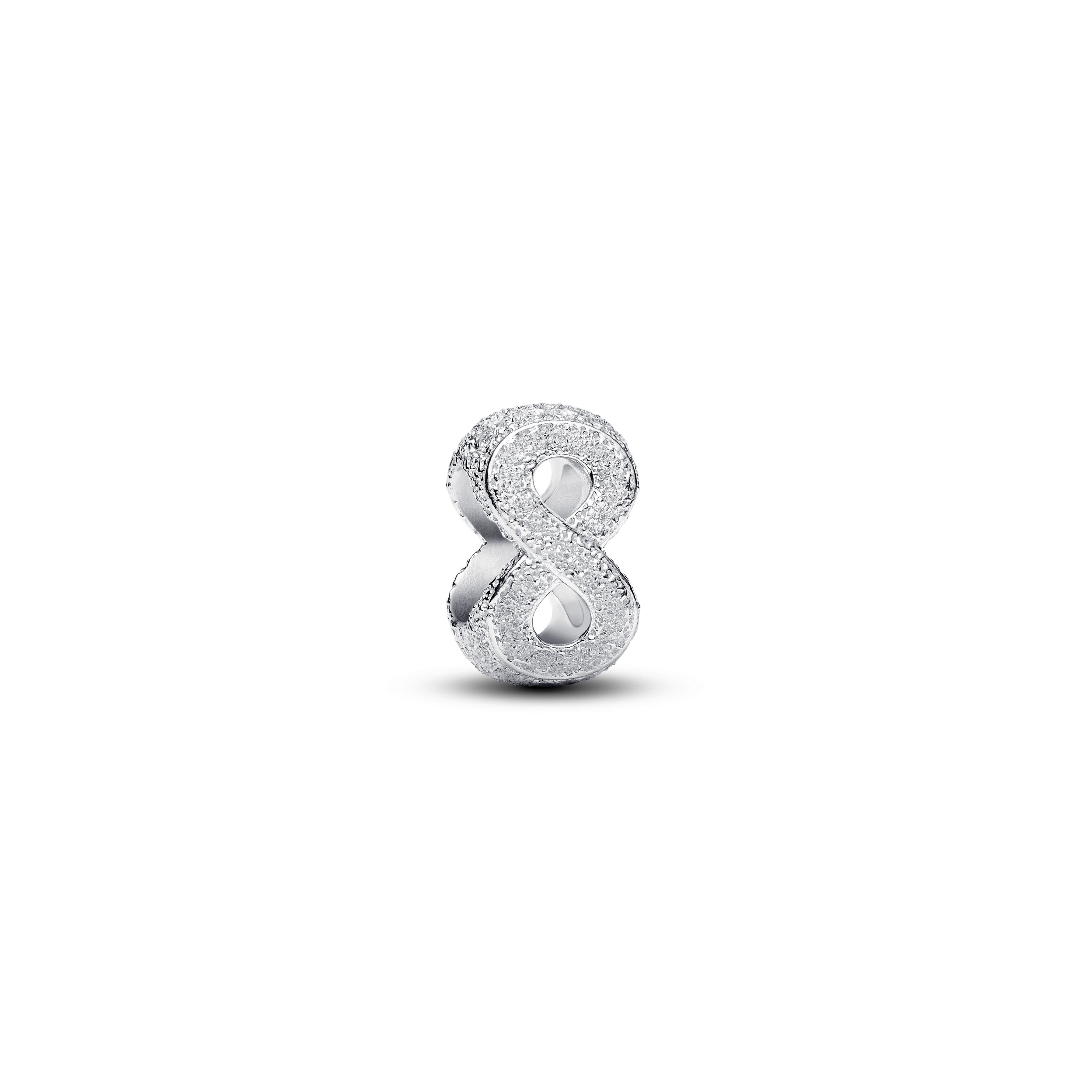 Pandora Textured Infinity Symbol Mini Charm