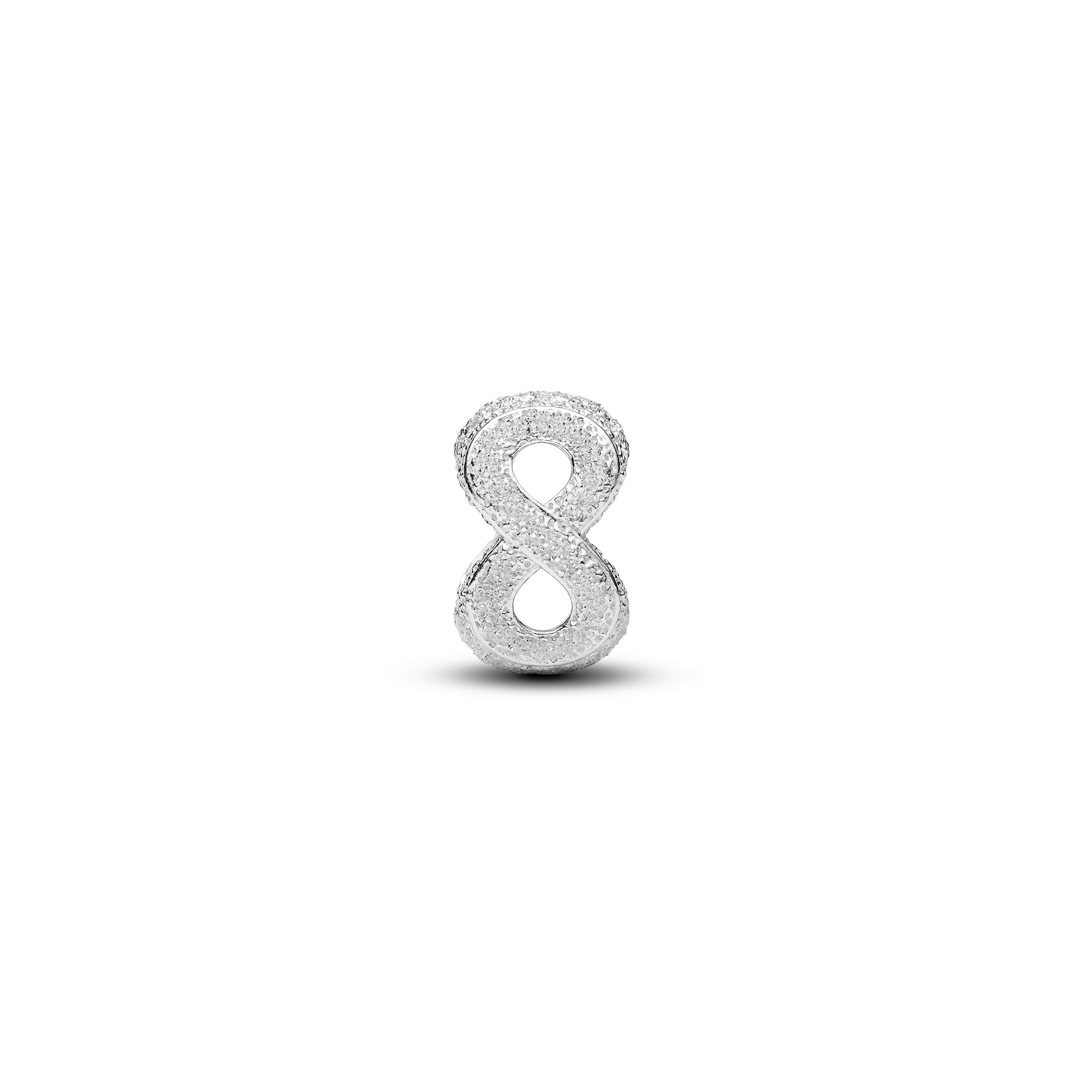 Pandora Textured Infinity Symbol Mini Charm