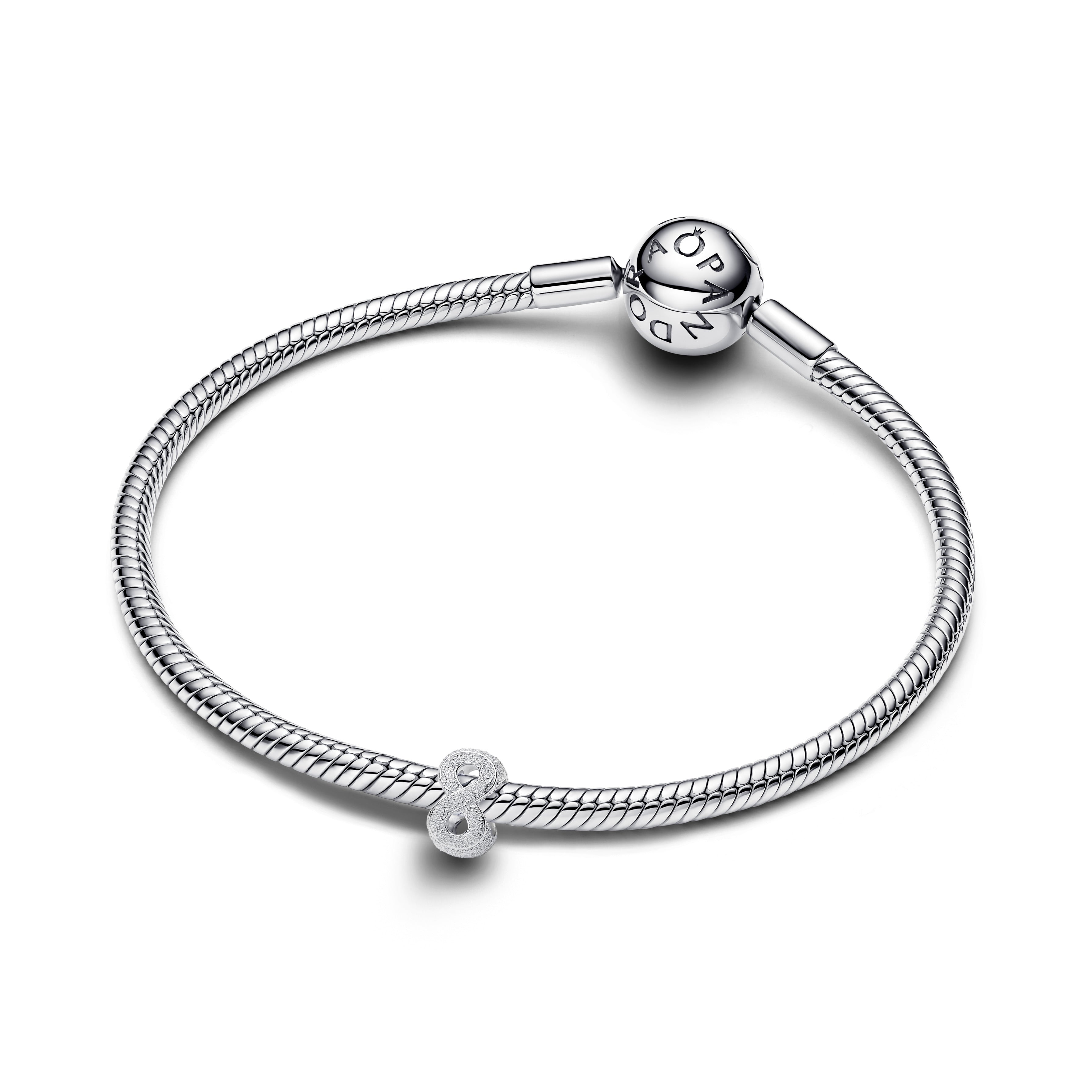 Pandora Textured Infinity Symbol Mini Charm