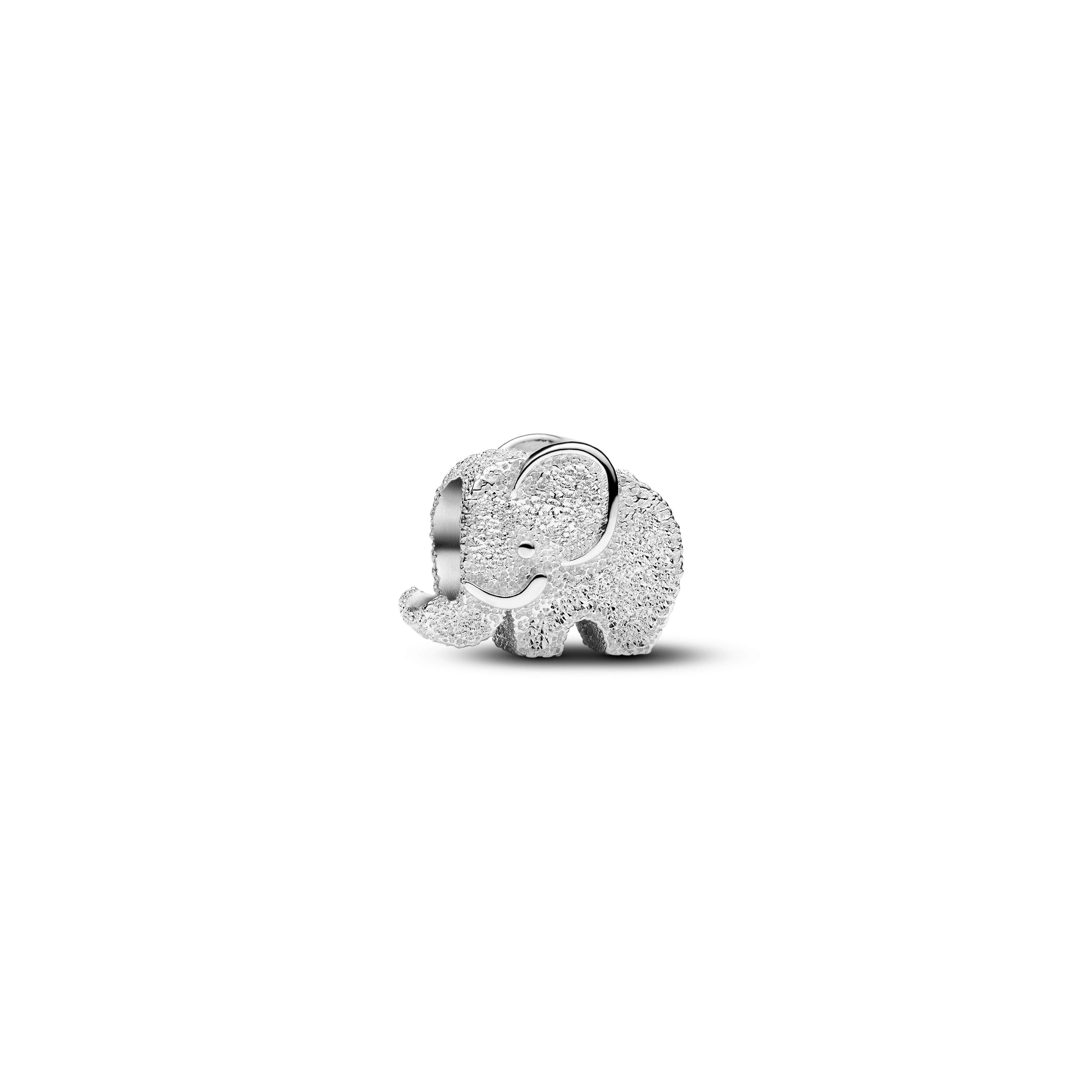 Pandora Textured Elephant Mini Charm