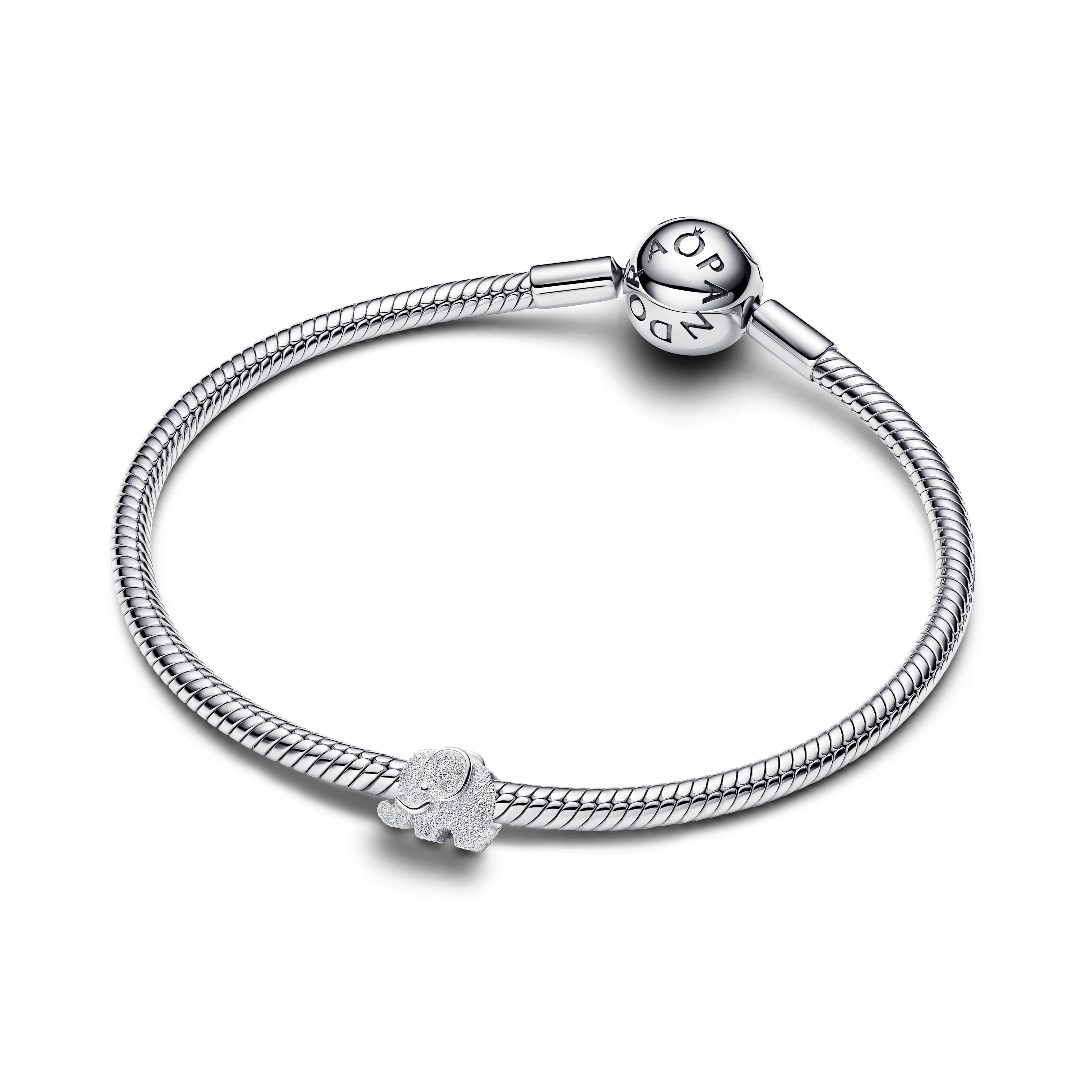 Pandora Textured Elephant Mini Charm