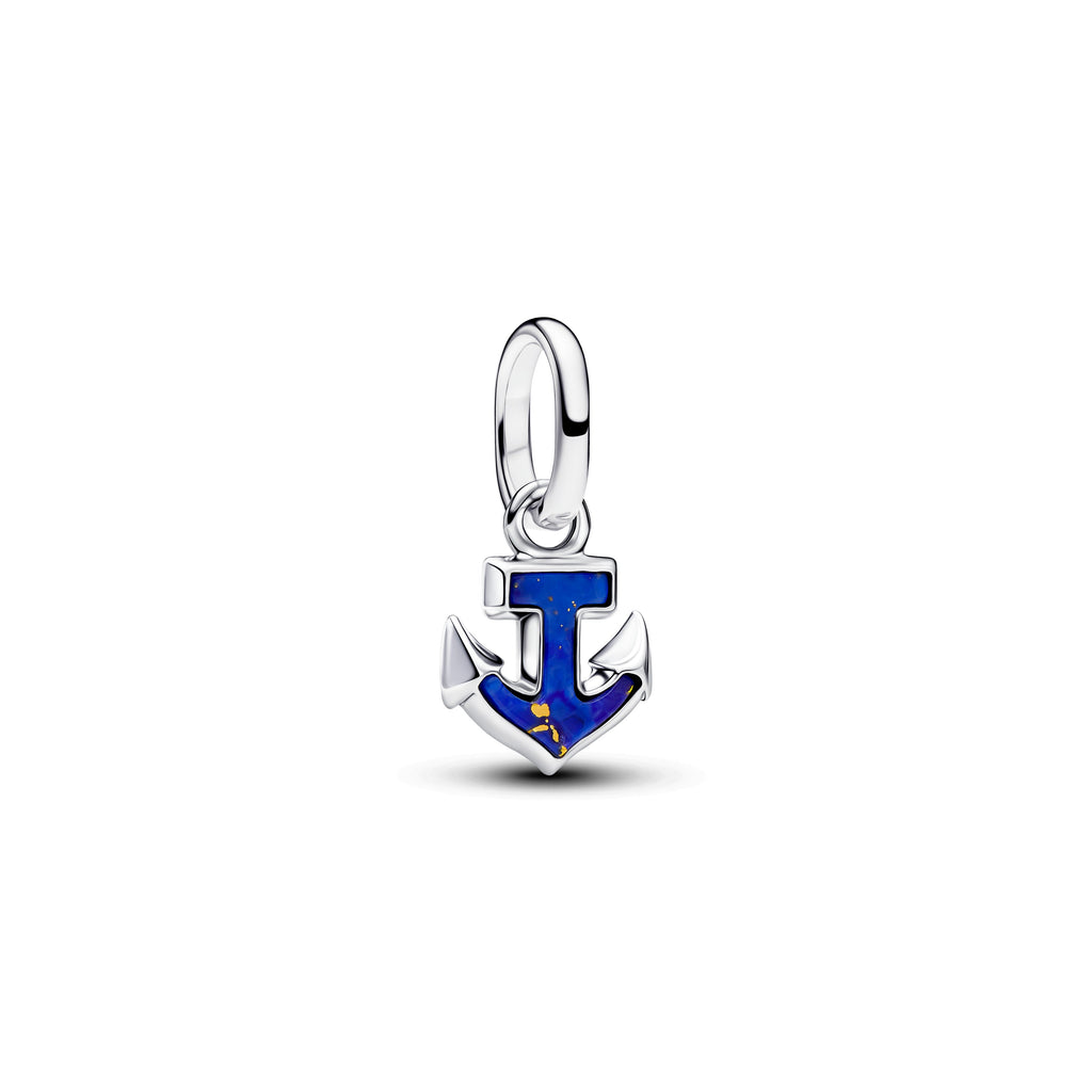 Pandora Blue Anchor Mini Dangle Charm