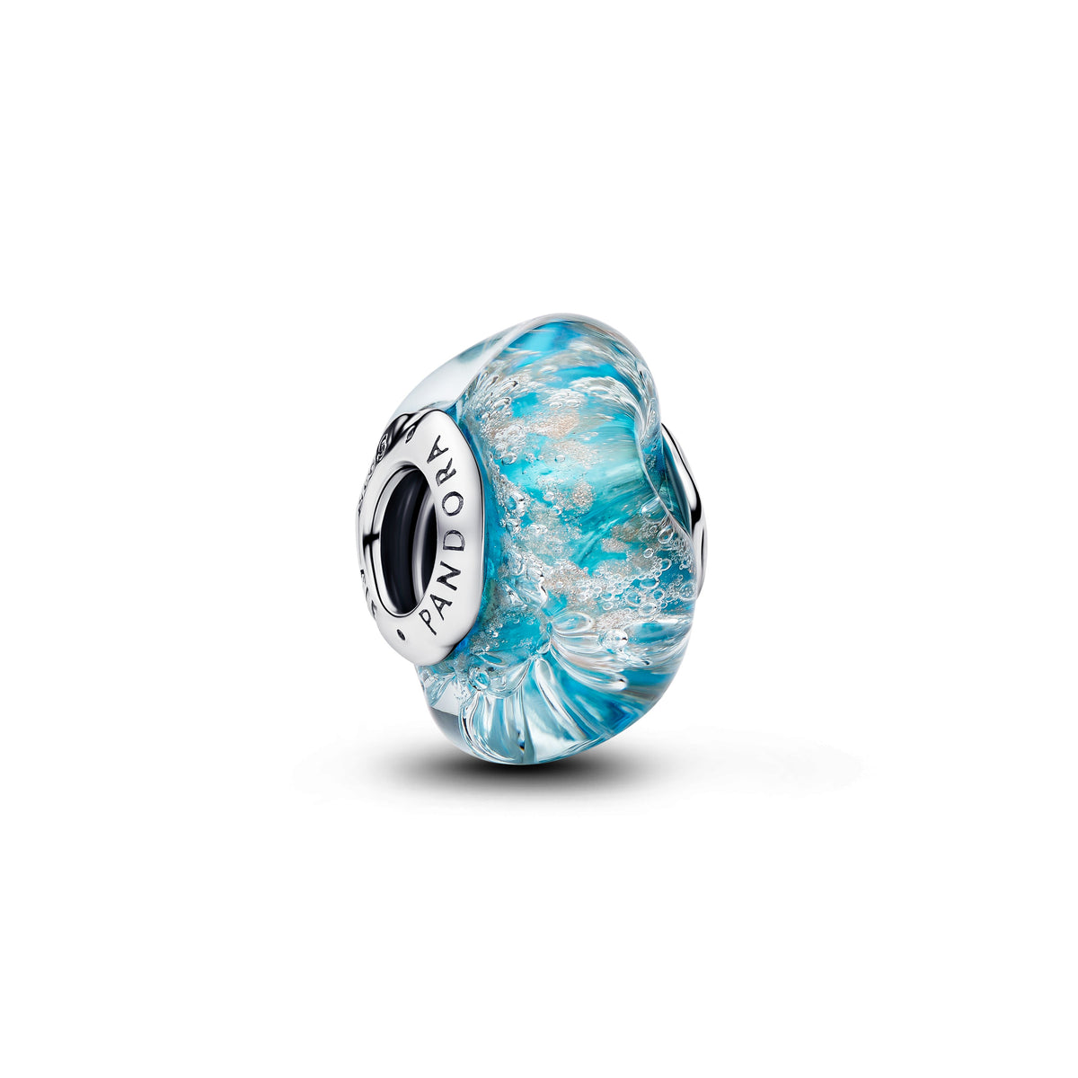 Pandora Turquoise Murano Glass & Glitter Charm