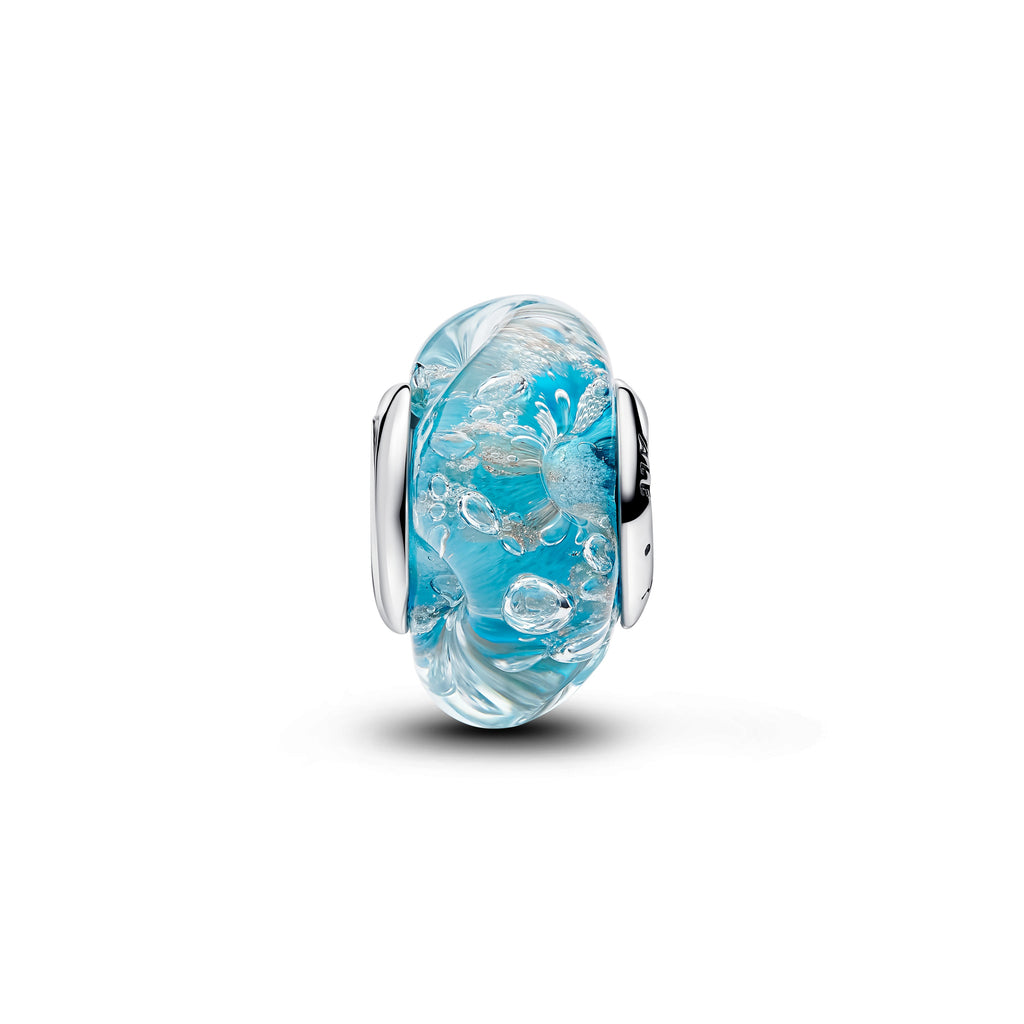 Pandora Turquoise Murano Glass & Glitter Charm