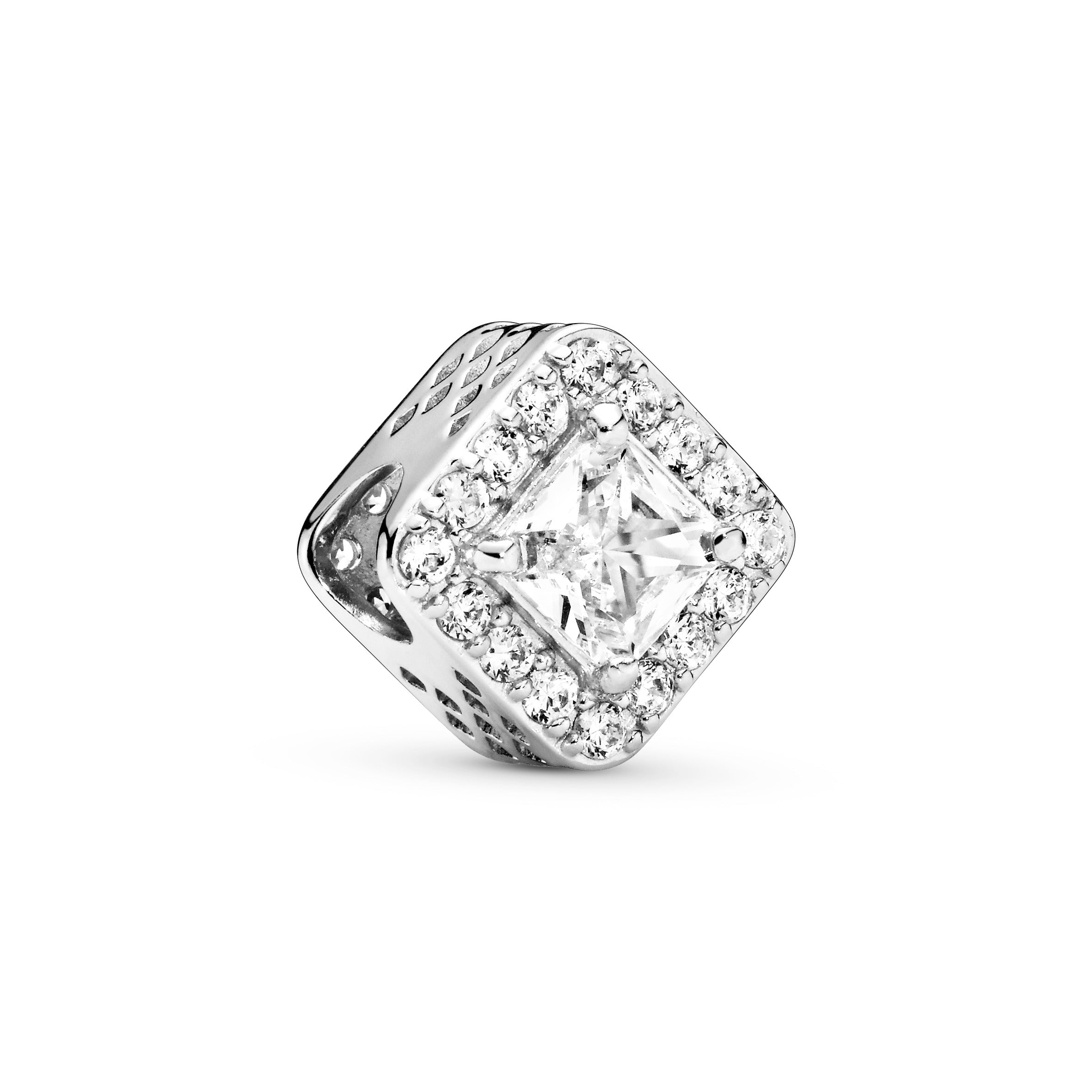 Pandora Square Sparkle Halo Charm