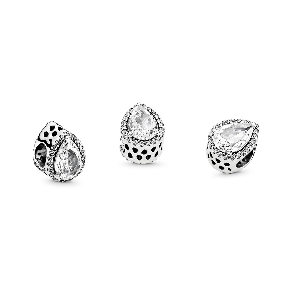 Pandora Sparkling Teardrop Halo Charm