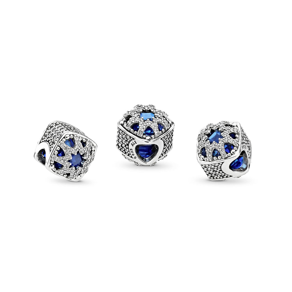 Pandora Square Blue Star Charm