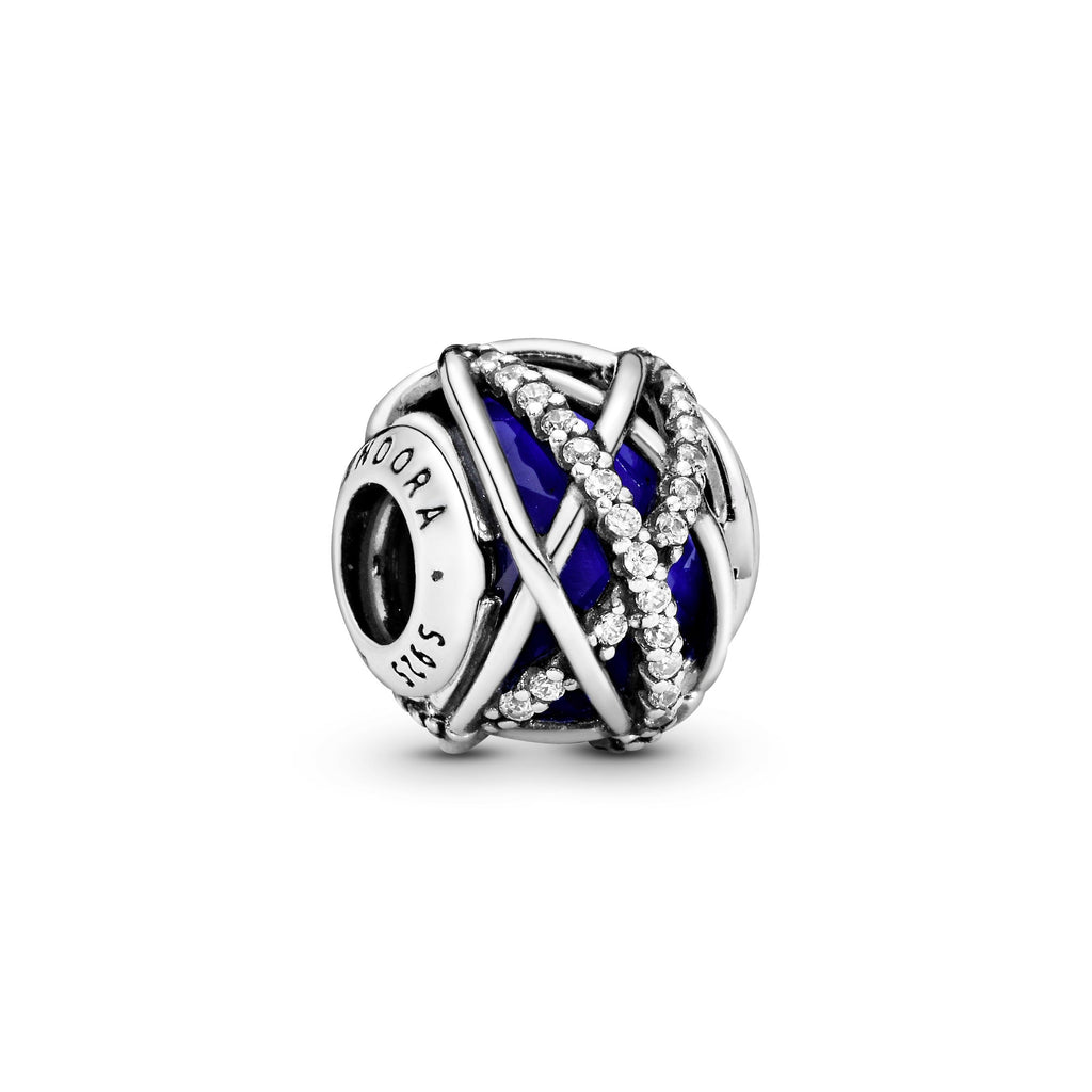 Pandora Blue Galaxy Charm