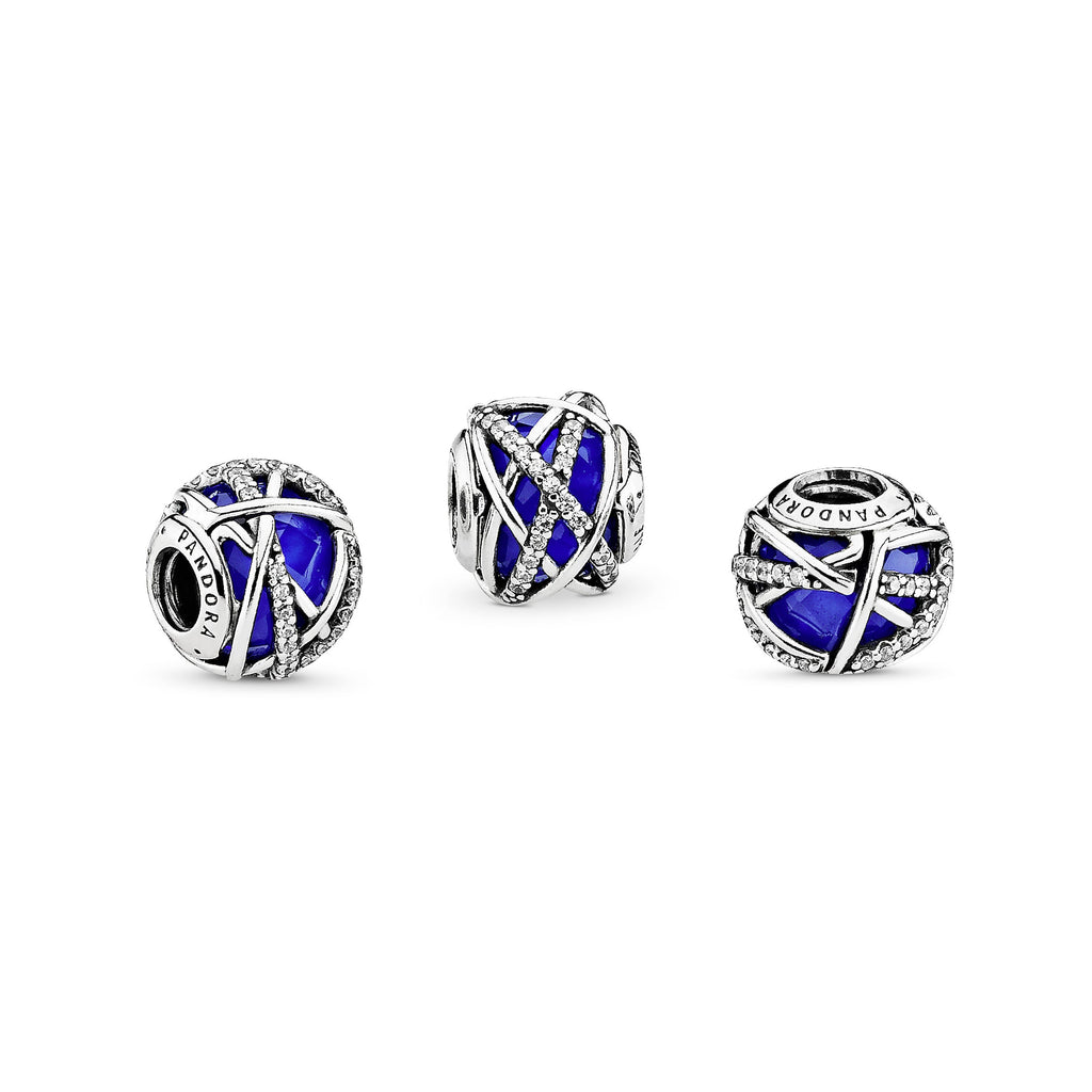 Pandora Blue Galaxy Charm