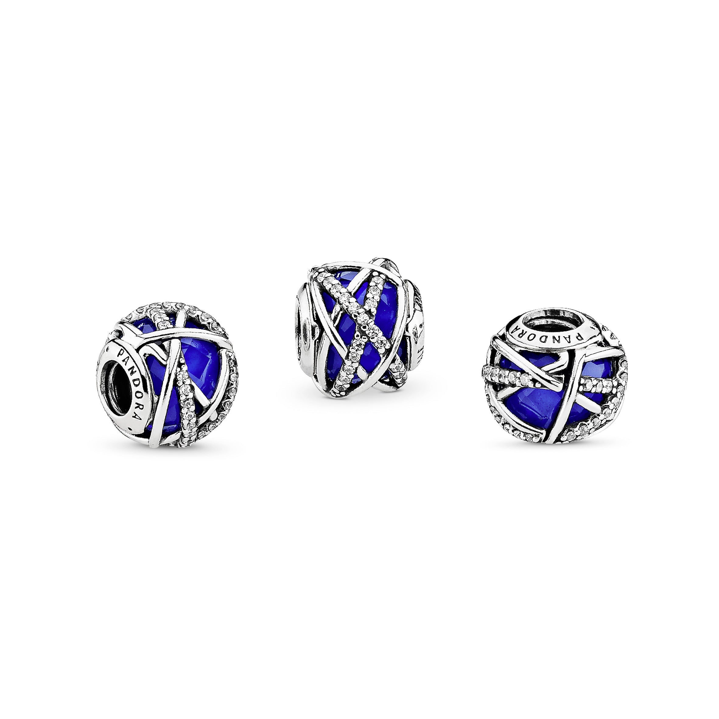Pandora Blue Galaxy Charm