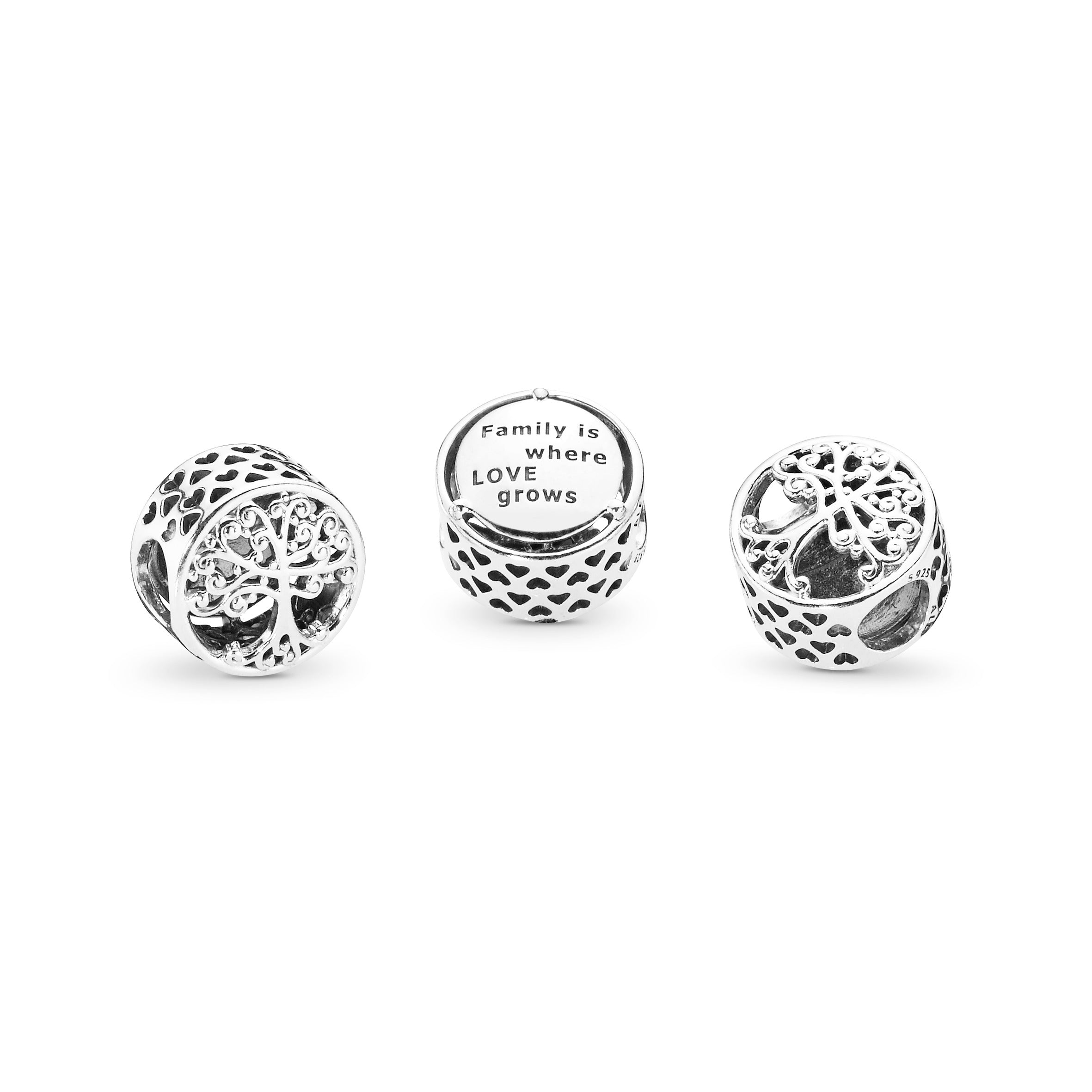 Pandora Openwork Family Roots Charm