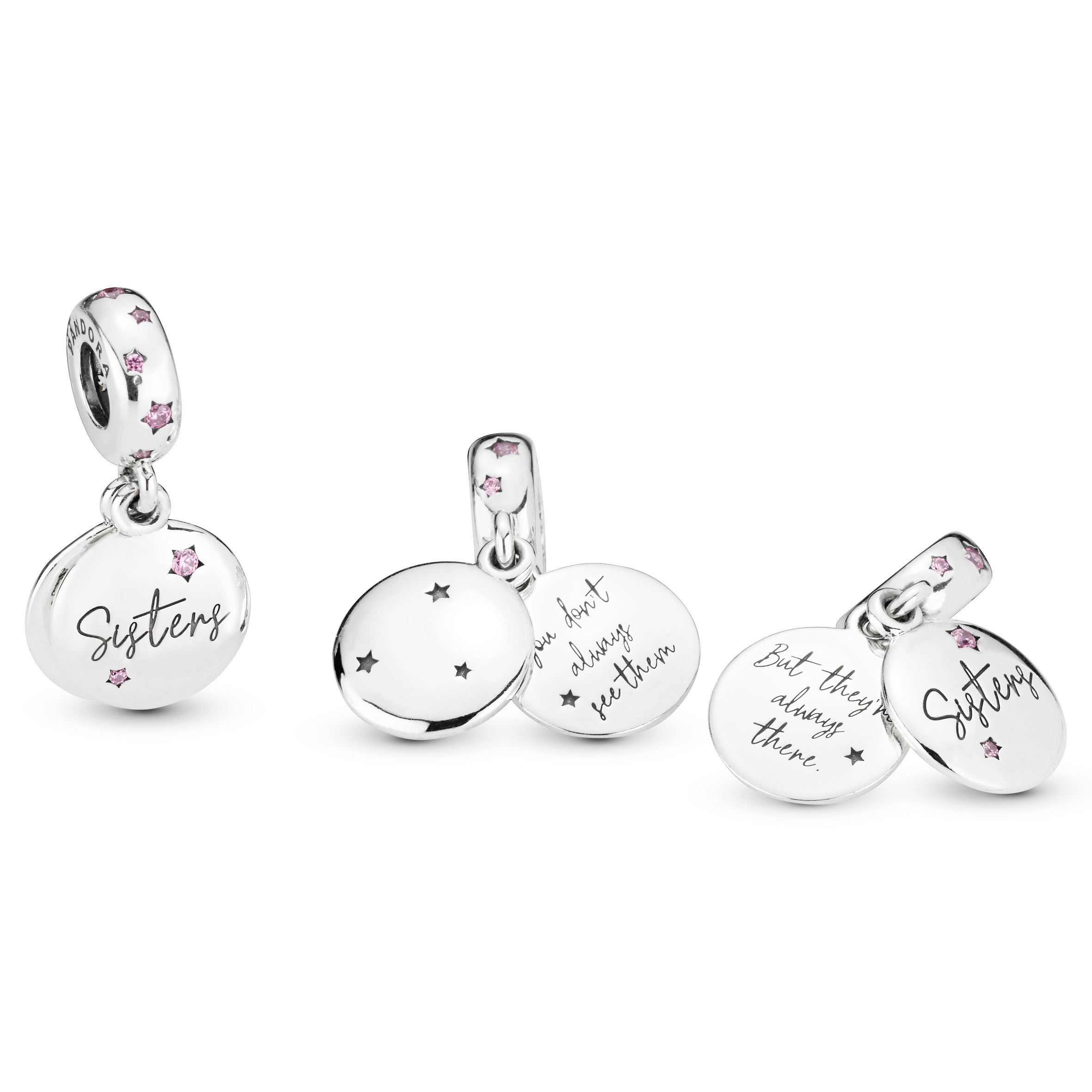 Pandora Forever Sisters Dangle Charm