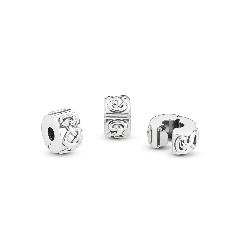 Pandora Knotted Hearts Clip Charm