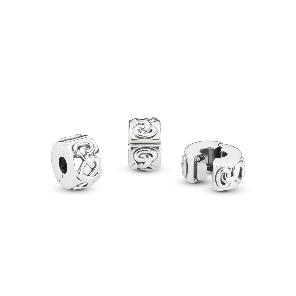 Pandora Knotted Hearts Clip Charm