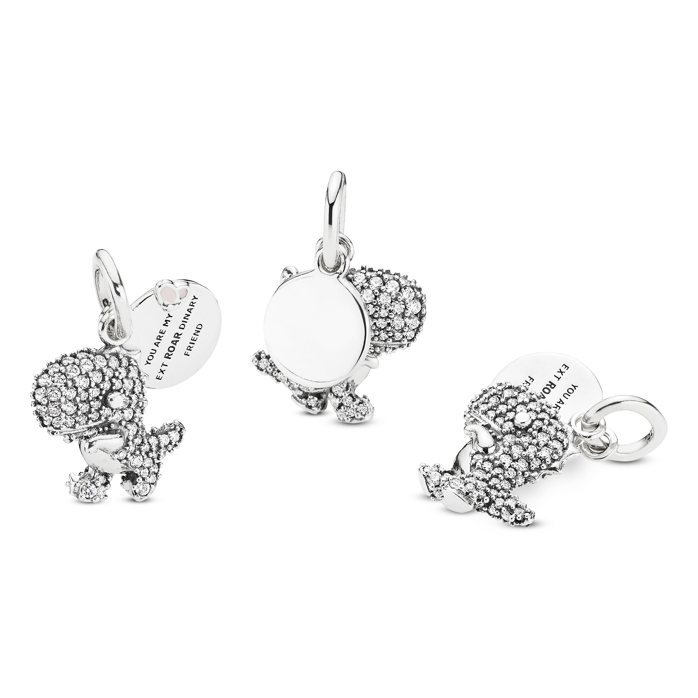 Pandora Pave Dinosaur Dangle Charm