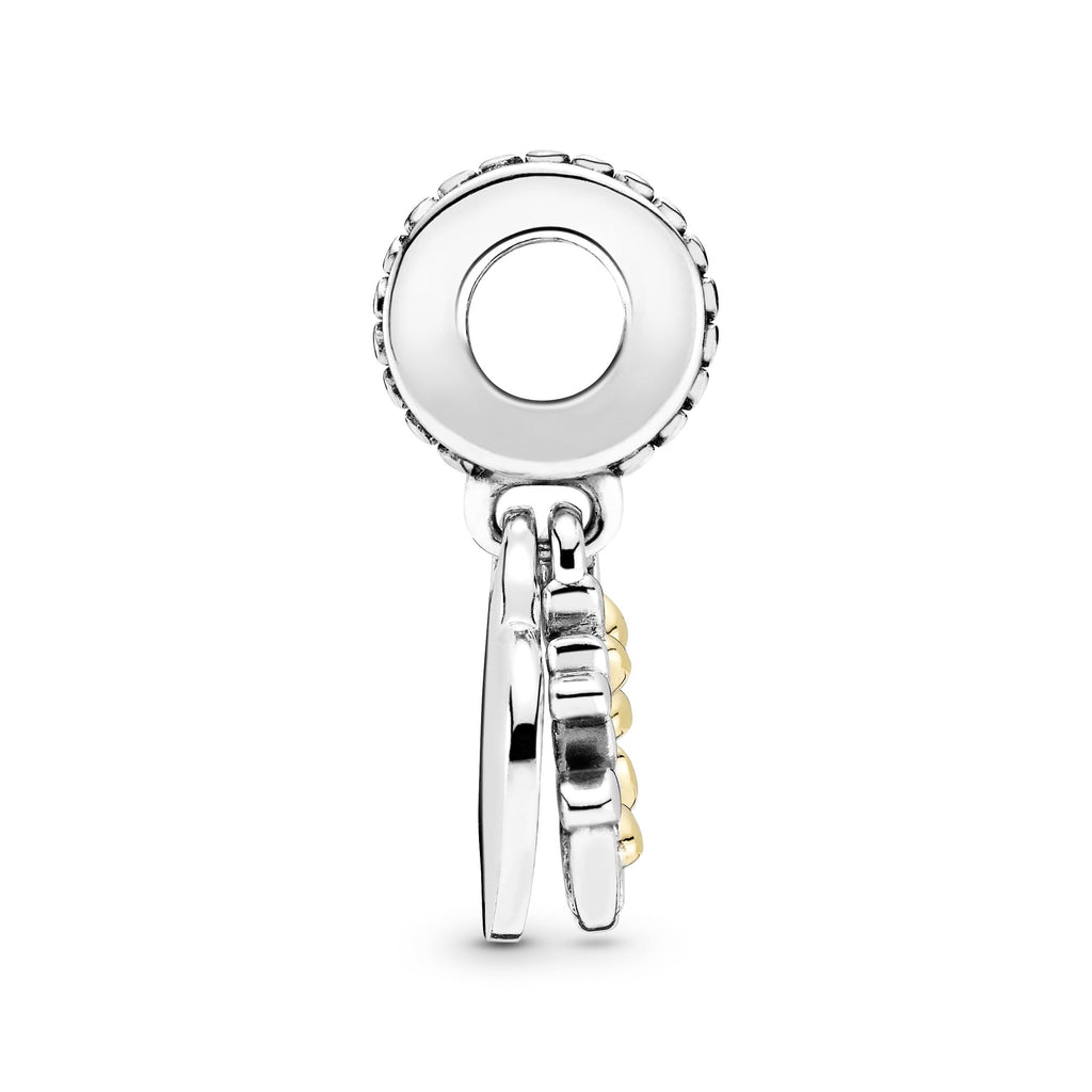Pandora Two-Tone Family Tree Heart Dangle Charm