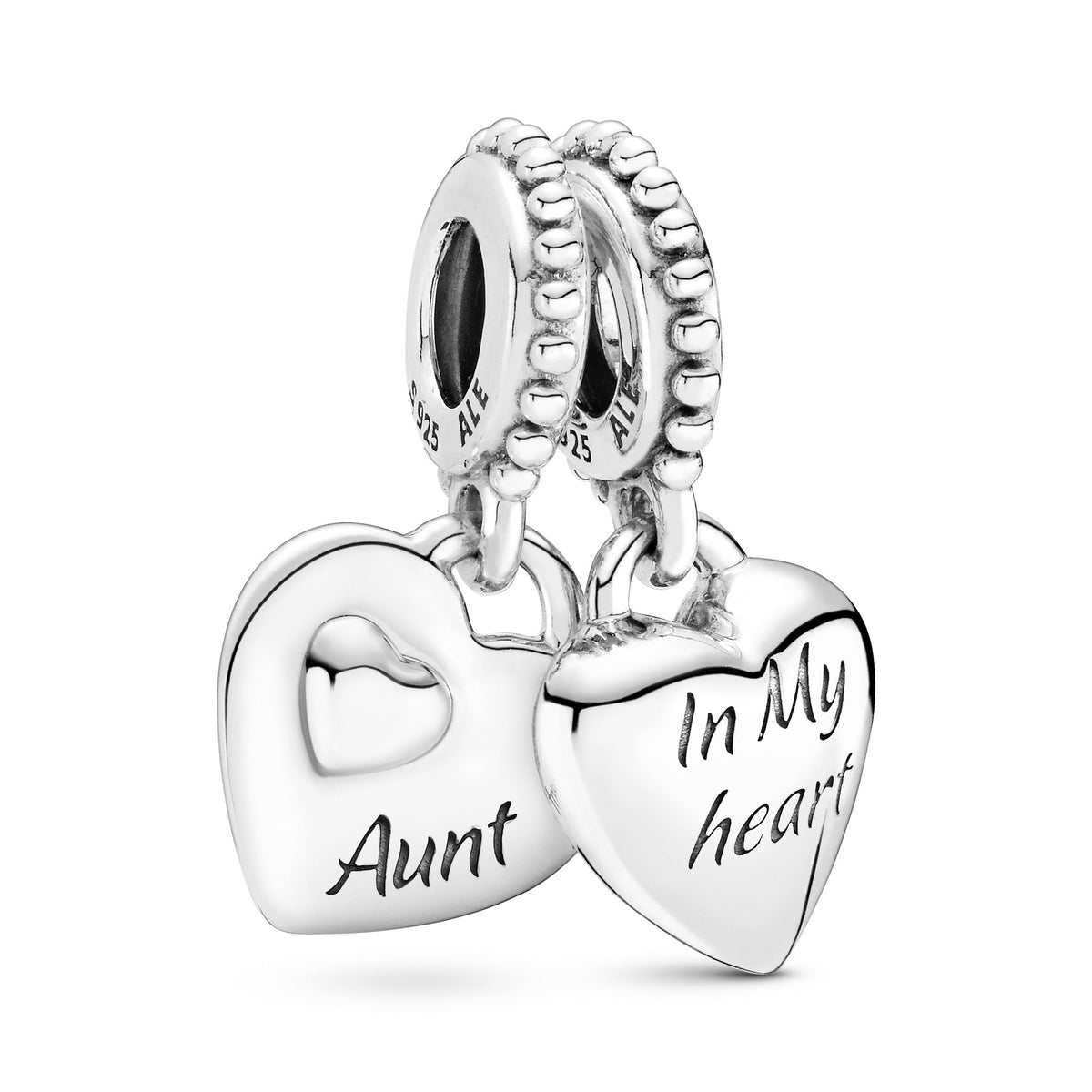 Pandora Aunt & Niece Split Heart Dangle Charm