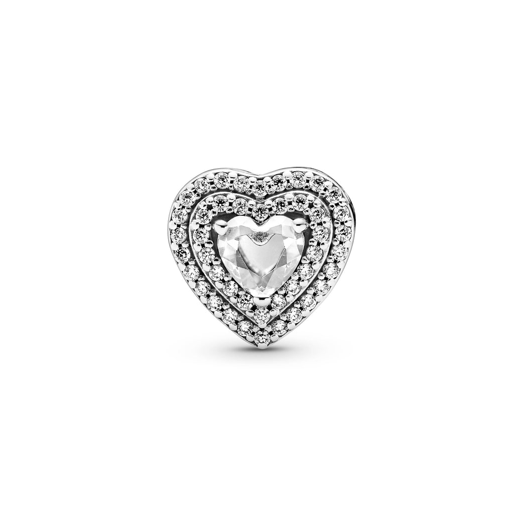 Pandora Sparkling Levelled Hearts Charm