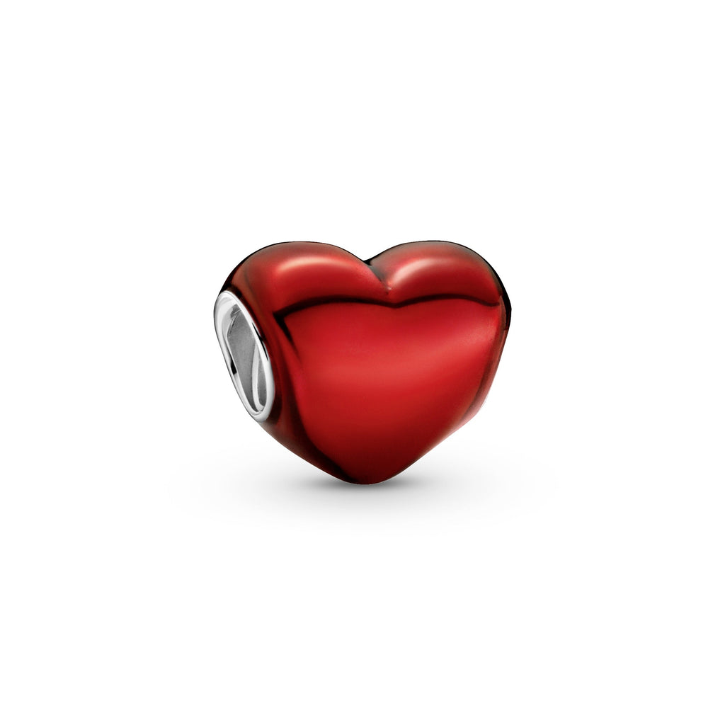 Pandora Metallic Red Heart Charm