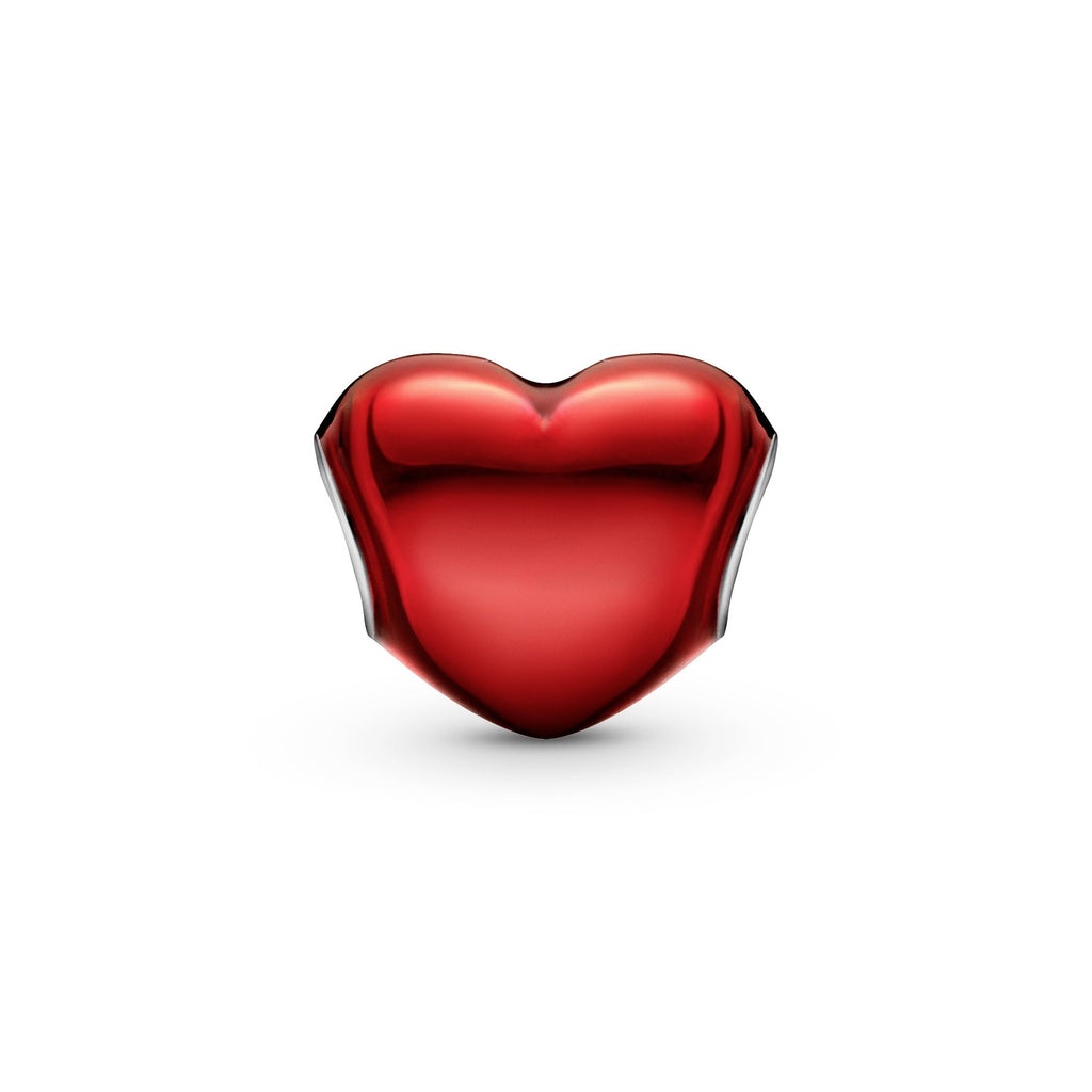 Pandora Metallic Red Heart Charm