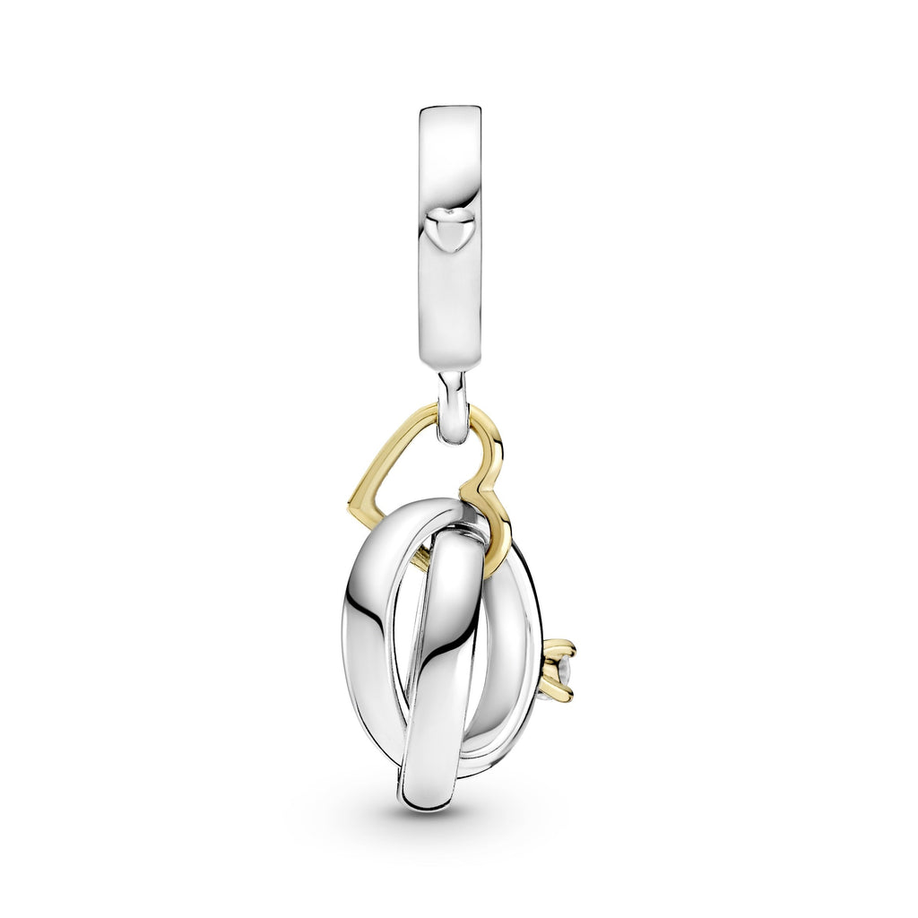 Pandora Two-Tone Wedding Rings Dangle Charm