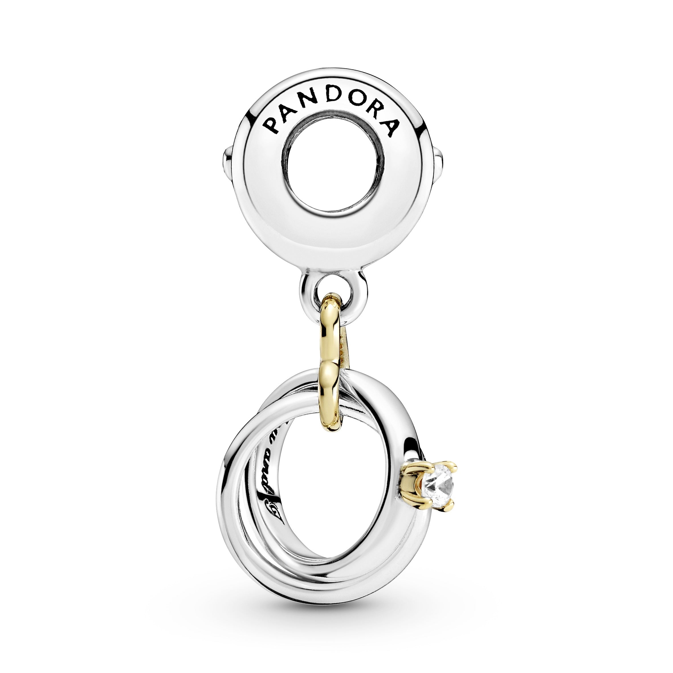 Pandora Two-Tone Wedding Rings Dangle Charm