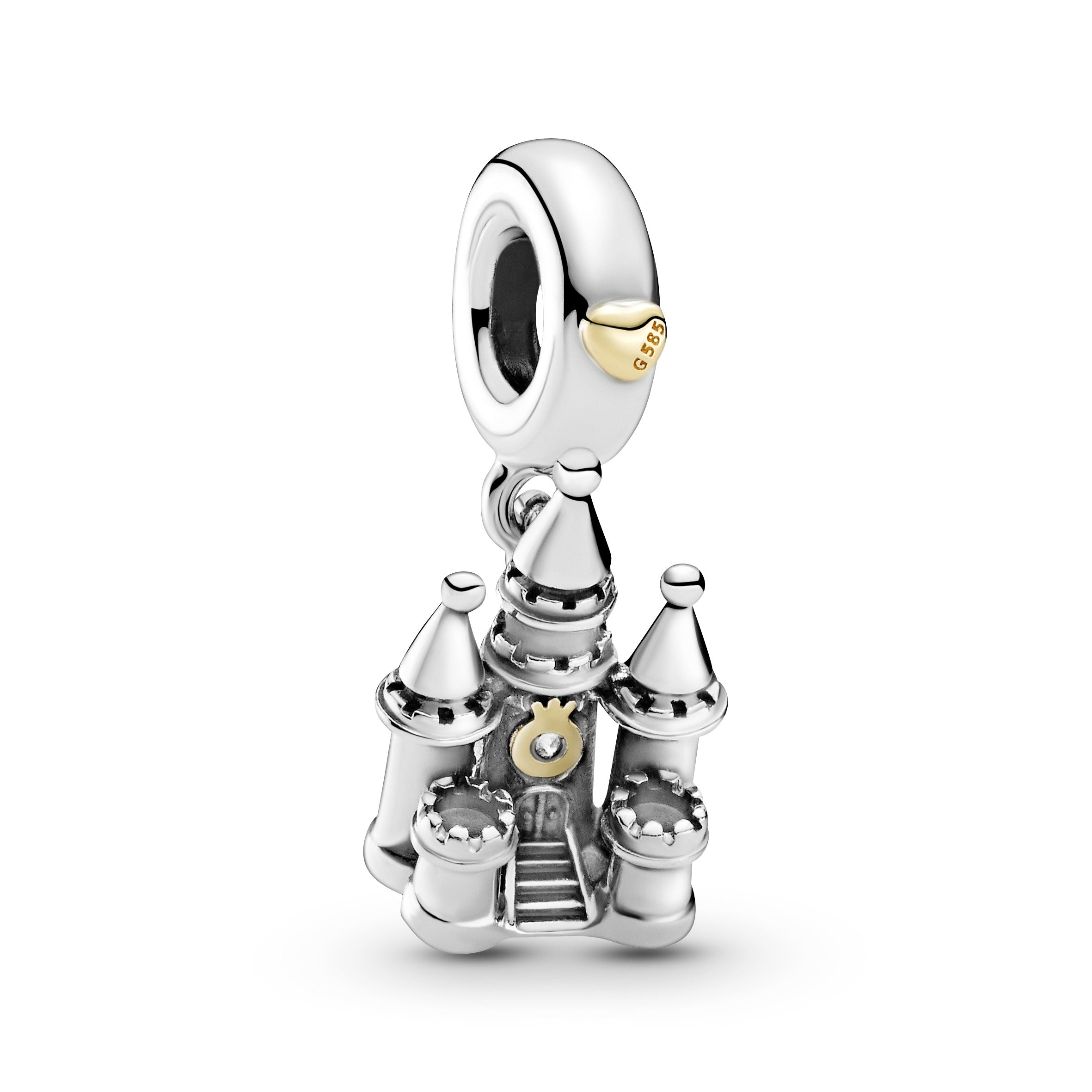 Pandora Two-Tone Castle Dangle Charm