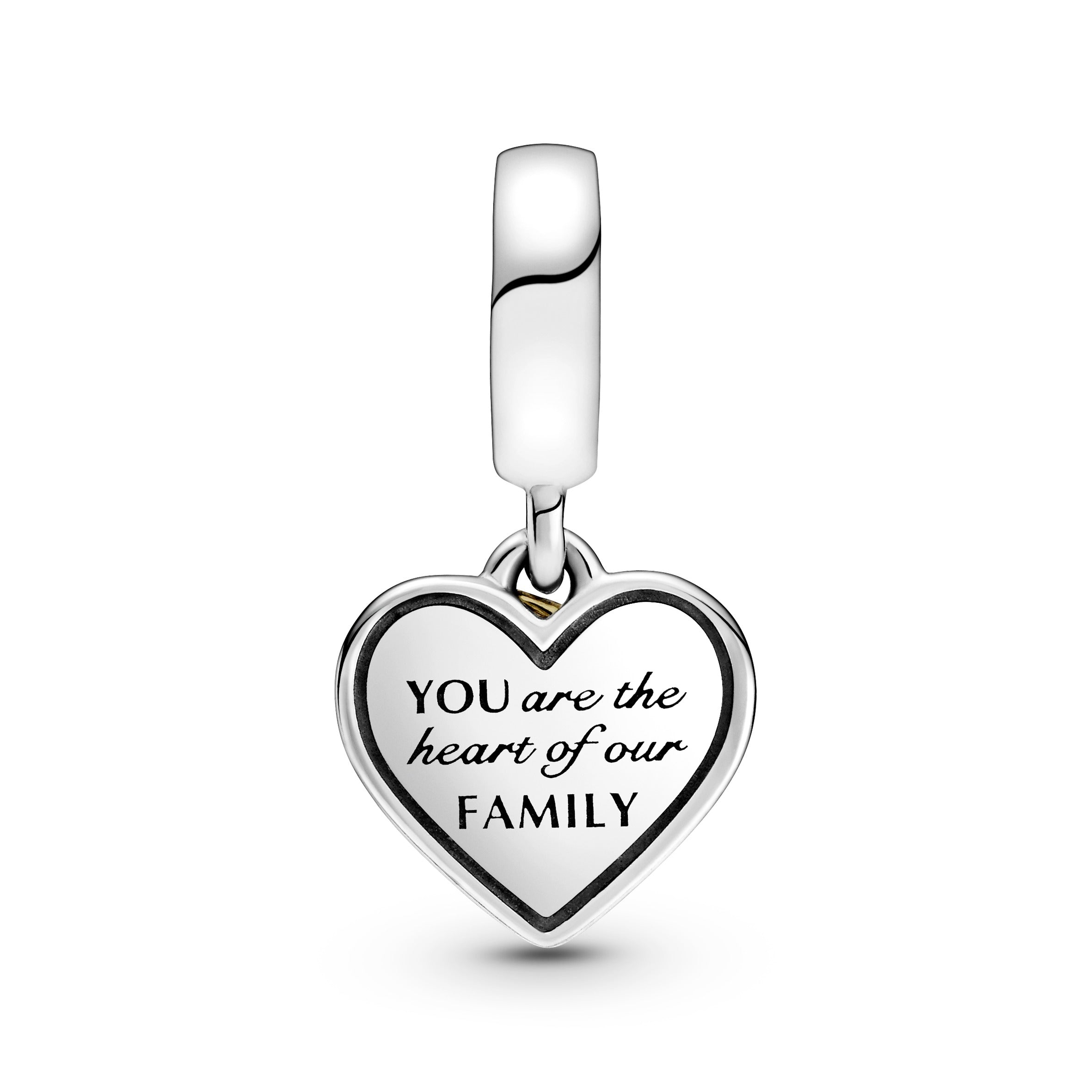 Pandora Two-Tone Family Tree & Heart Dangle Charm
