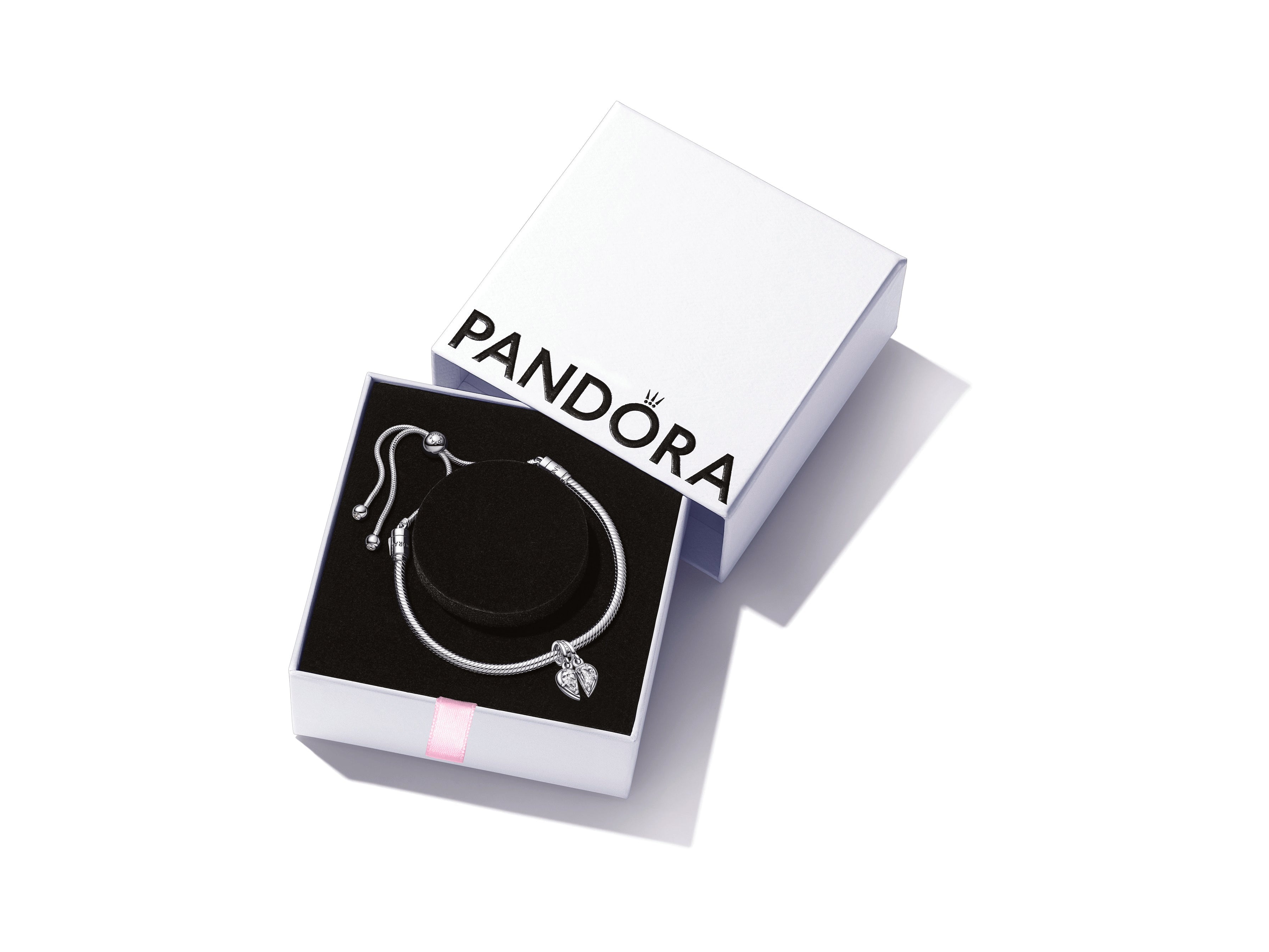 Pandora Mother and Daughter Splittable Bracelet and Charm Gift Set