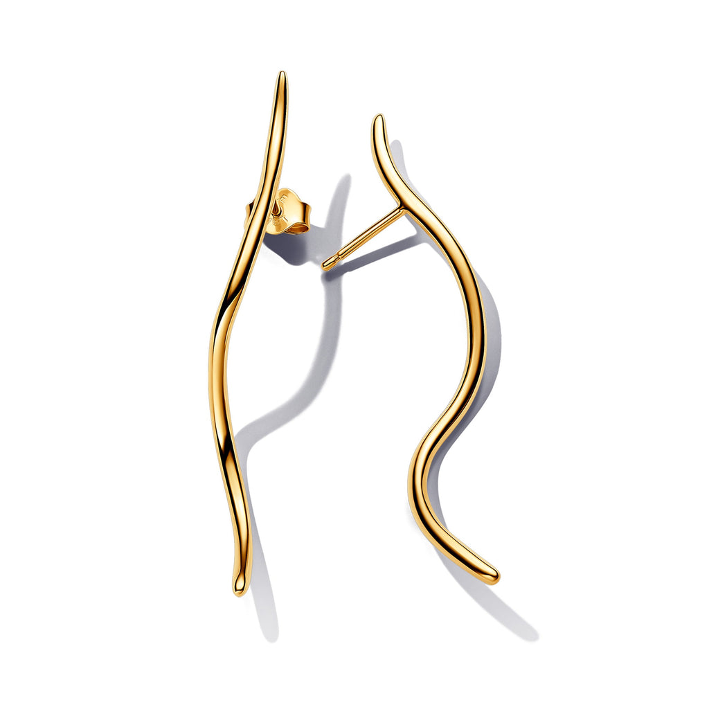 Pandora Organically Shaped Wire Stud Earrings