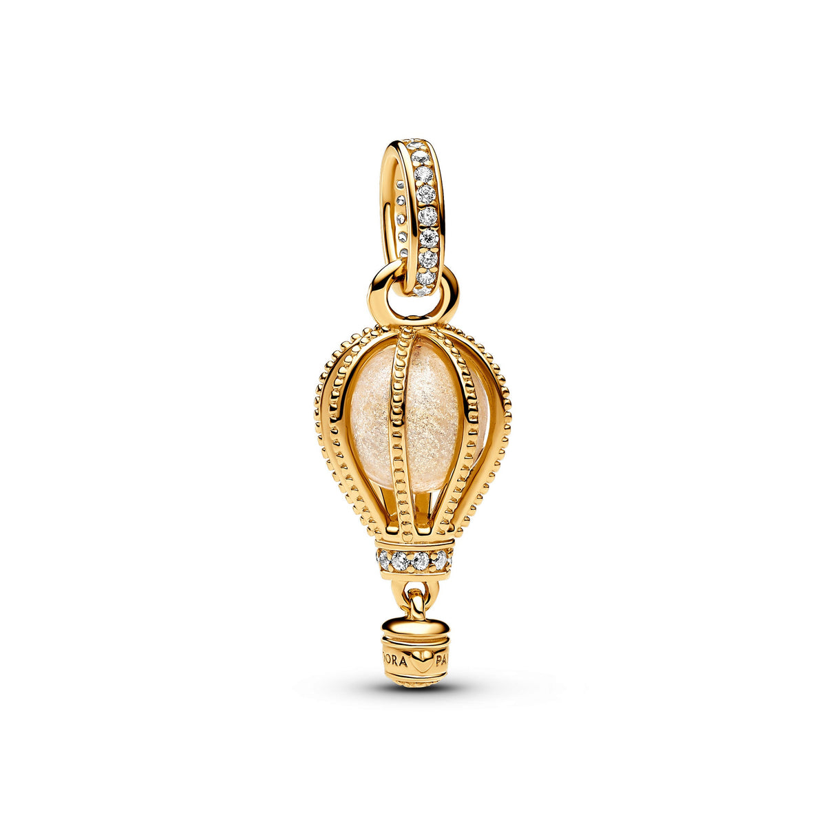 Pandora Sparkling Clear Hot Air Balloon Dangle Charm