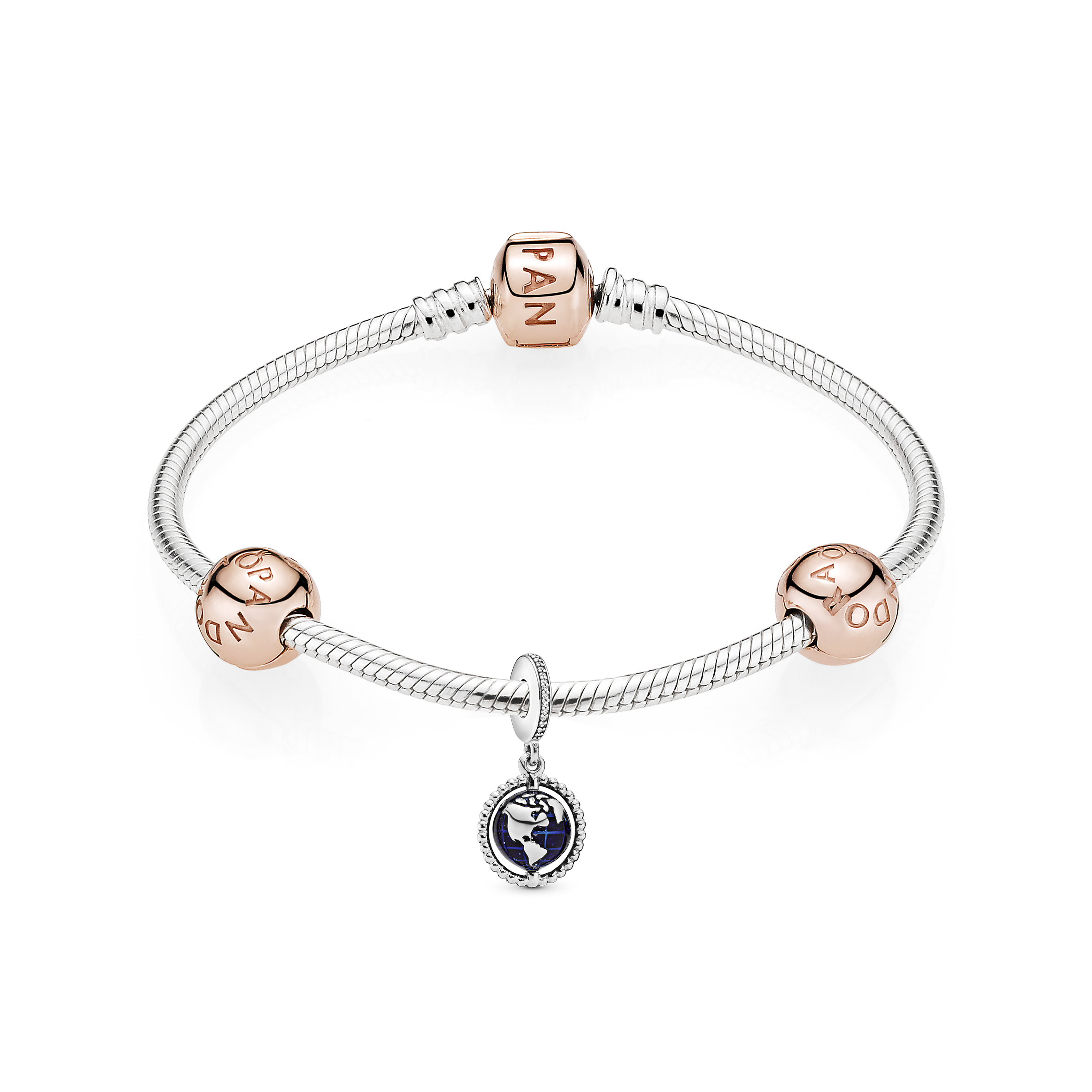 Pandora Travel the World Bracelet and Charms Set