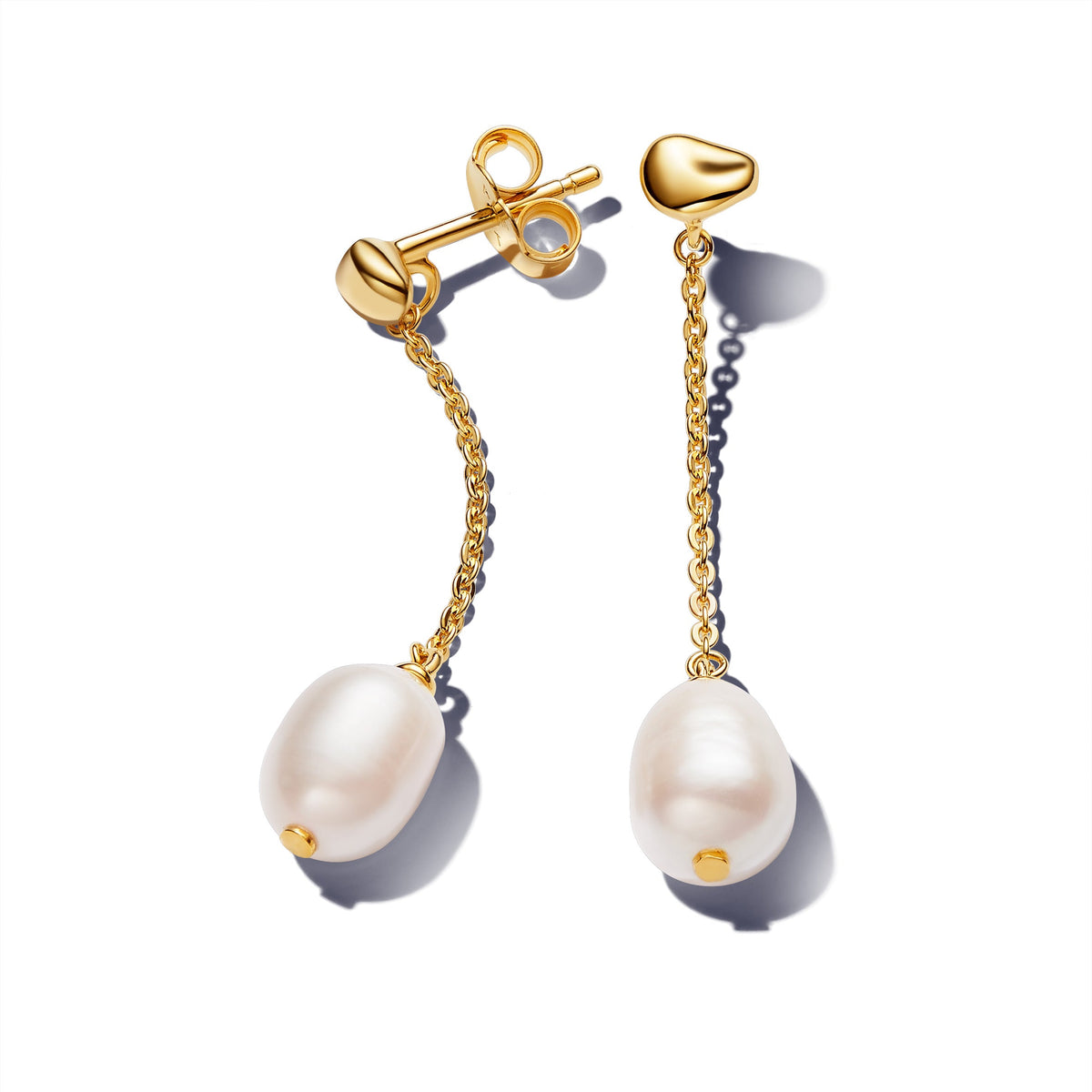 Pandora Treated Freshwater Pearl Drop Earrings