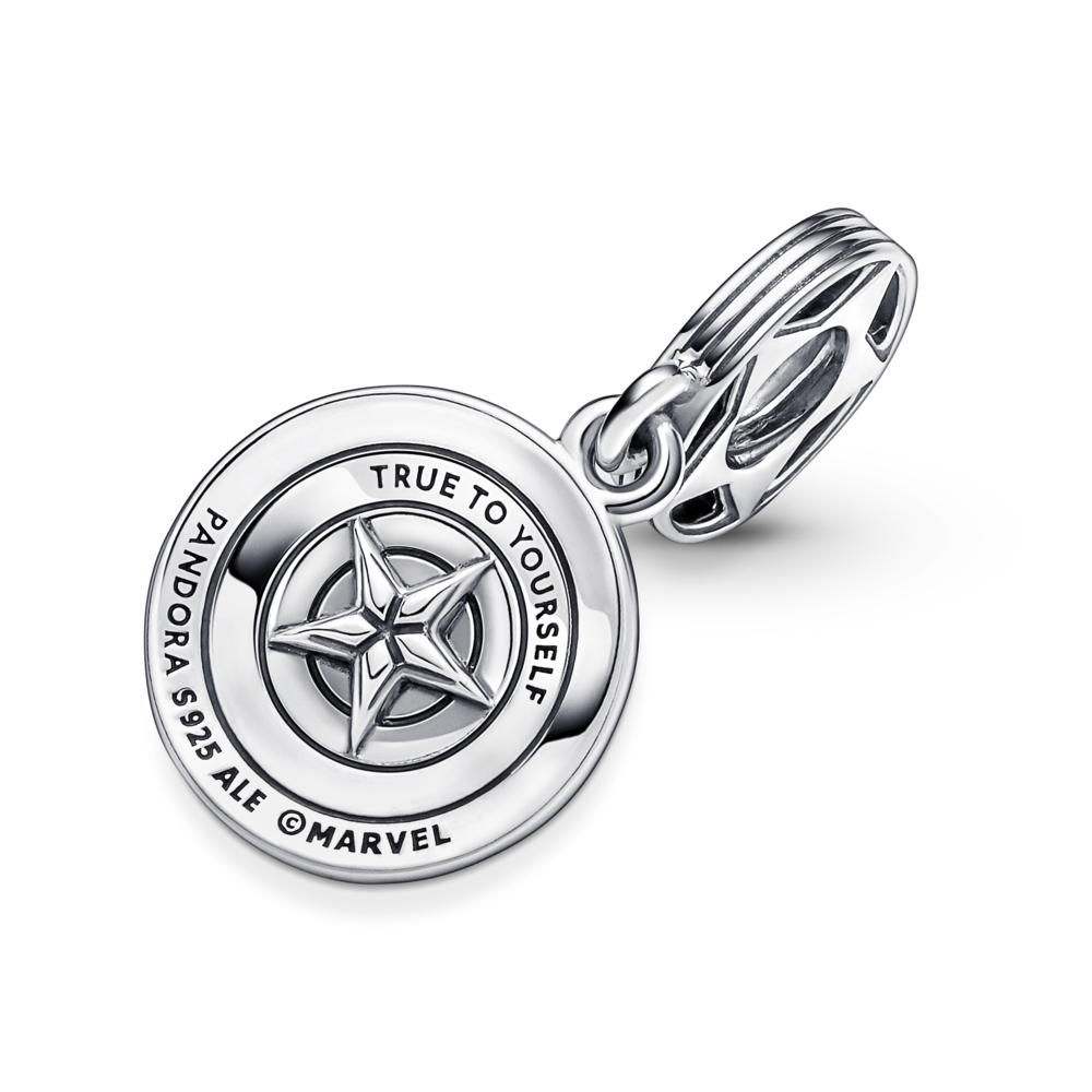 Pandora Marvel The Avengers Captain America Shield Dangle Charm
